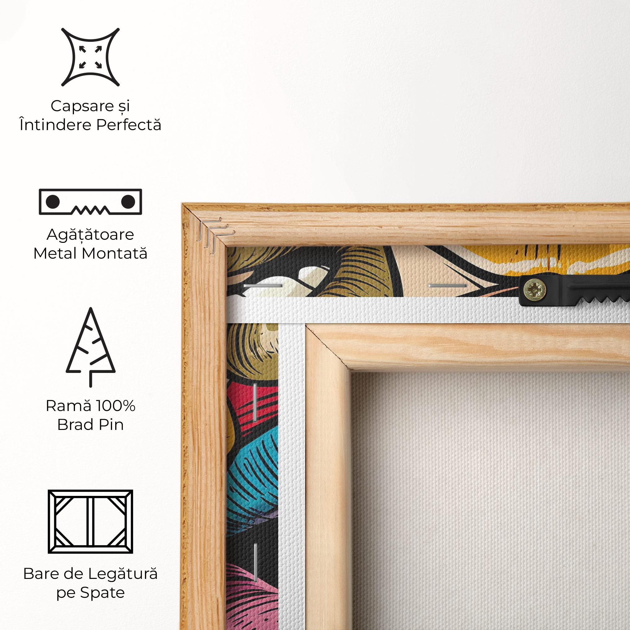 Tablou Canvas Comic Book Color Lips mockup 5