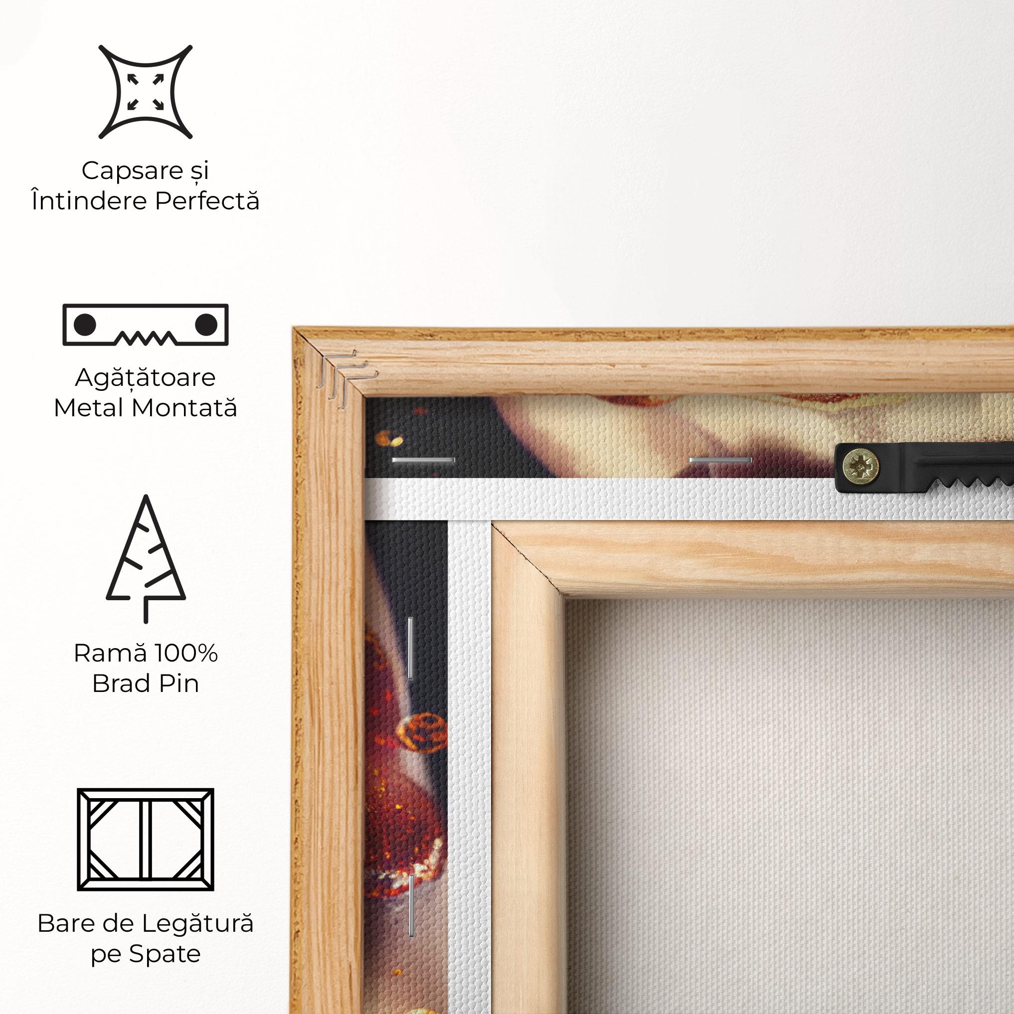 Tablou Canvas Gold Glitter Lips mockup 5