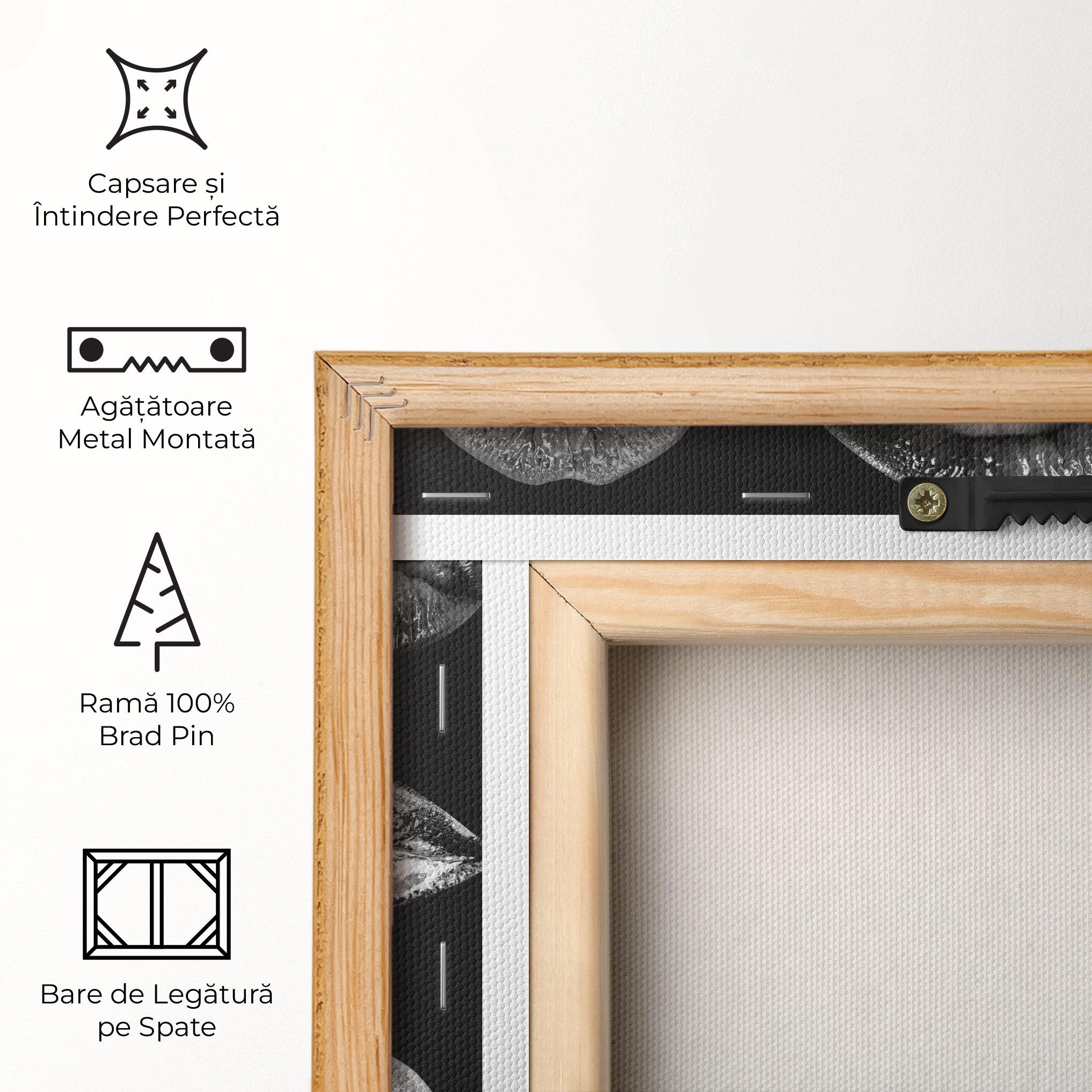 Tablou Canvas Grey Lips Collage mockup 5