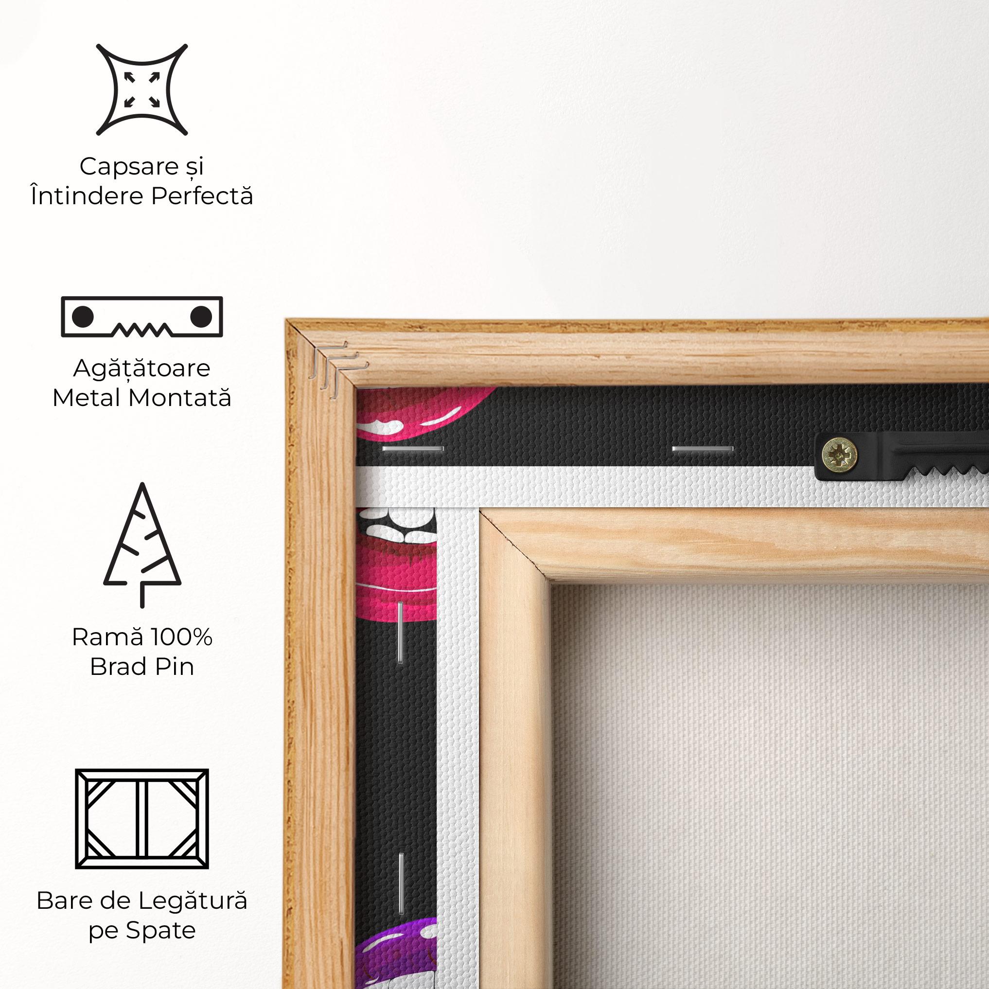 Tablou Canvas Mix Color Lips mockup 5