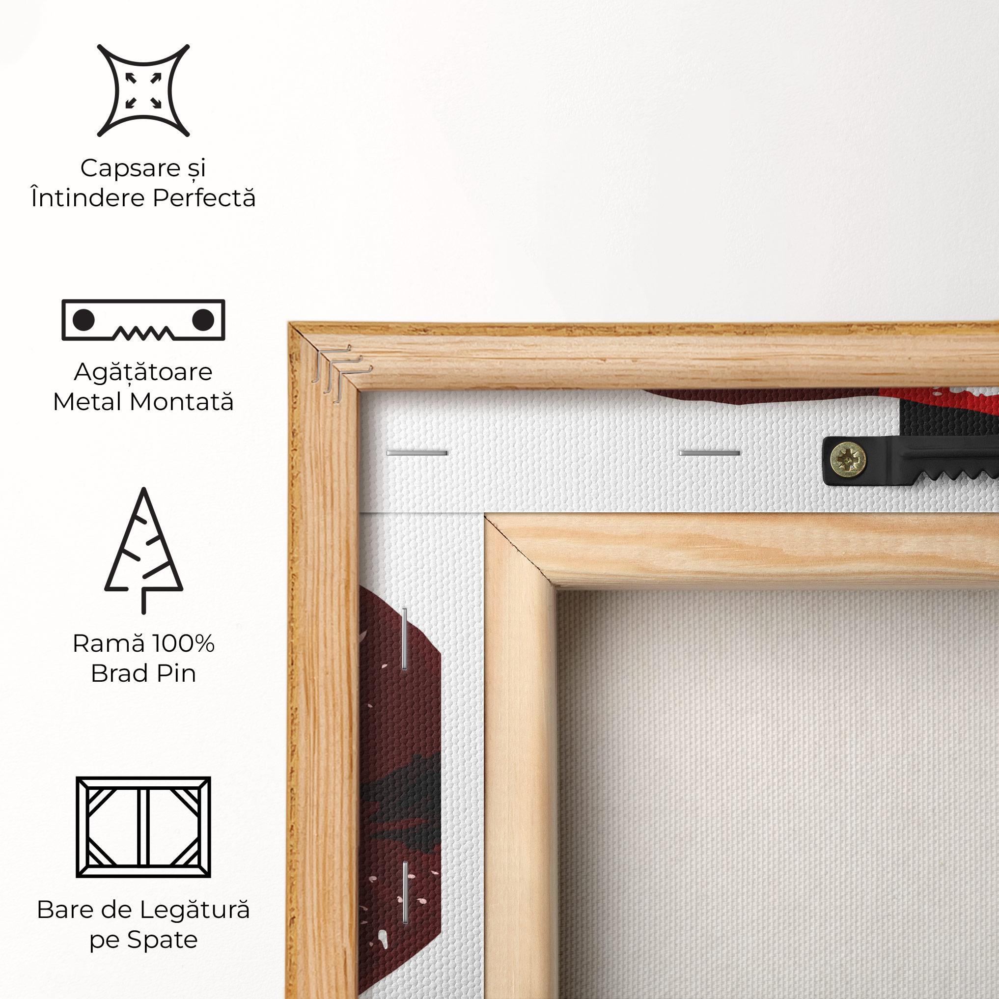 Tablou Canvas Red Shade Lips mockup 5