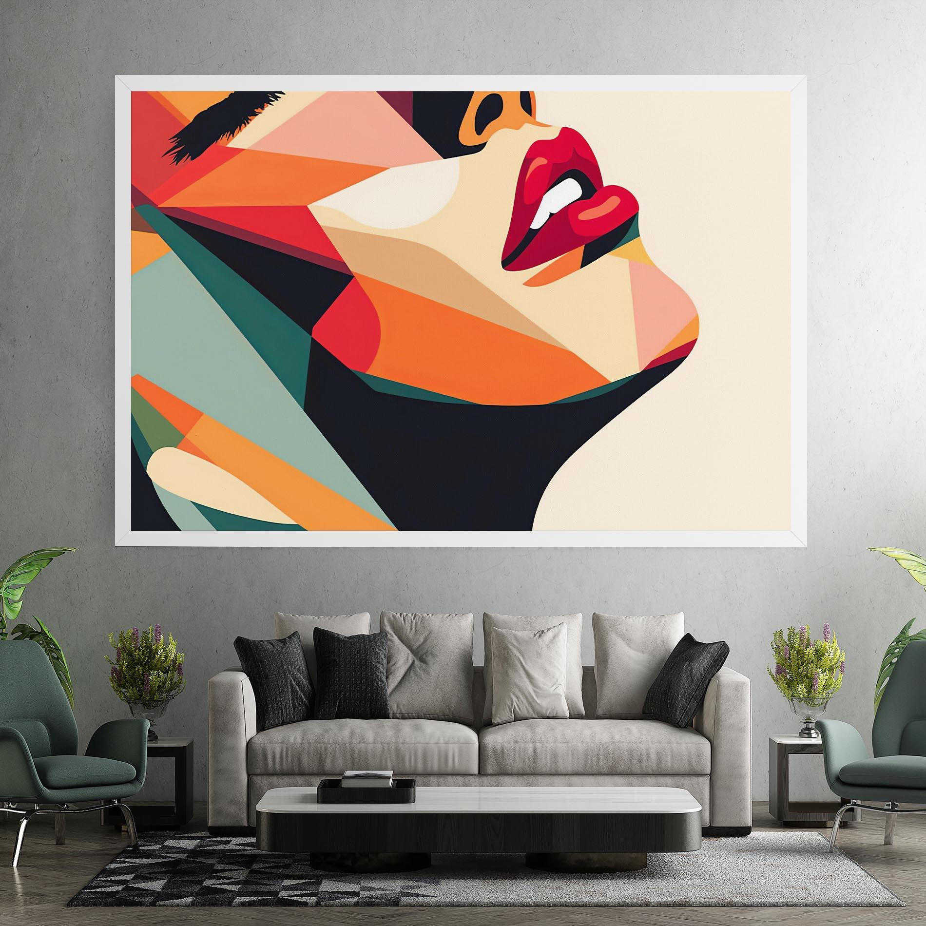 Tablou Canvas Abstract Lips mockup 7