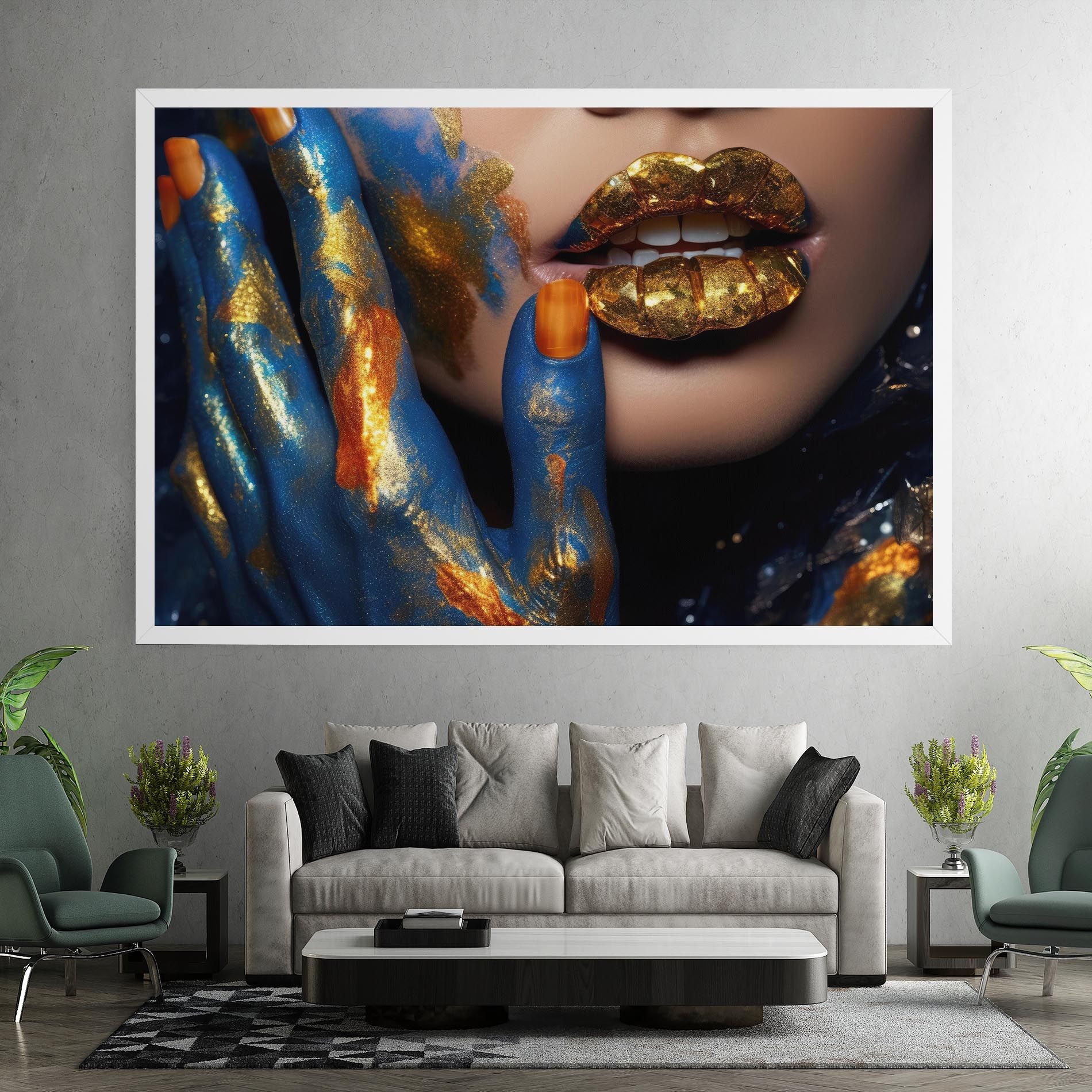 Blue Hand Lips mockup 7