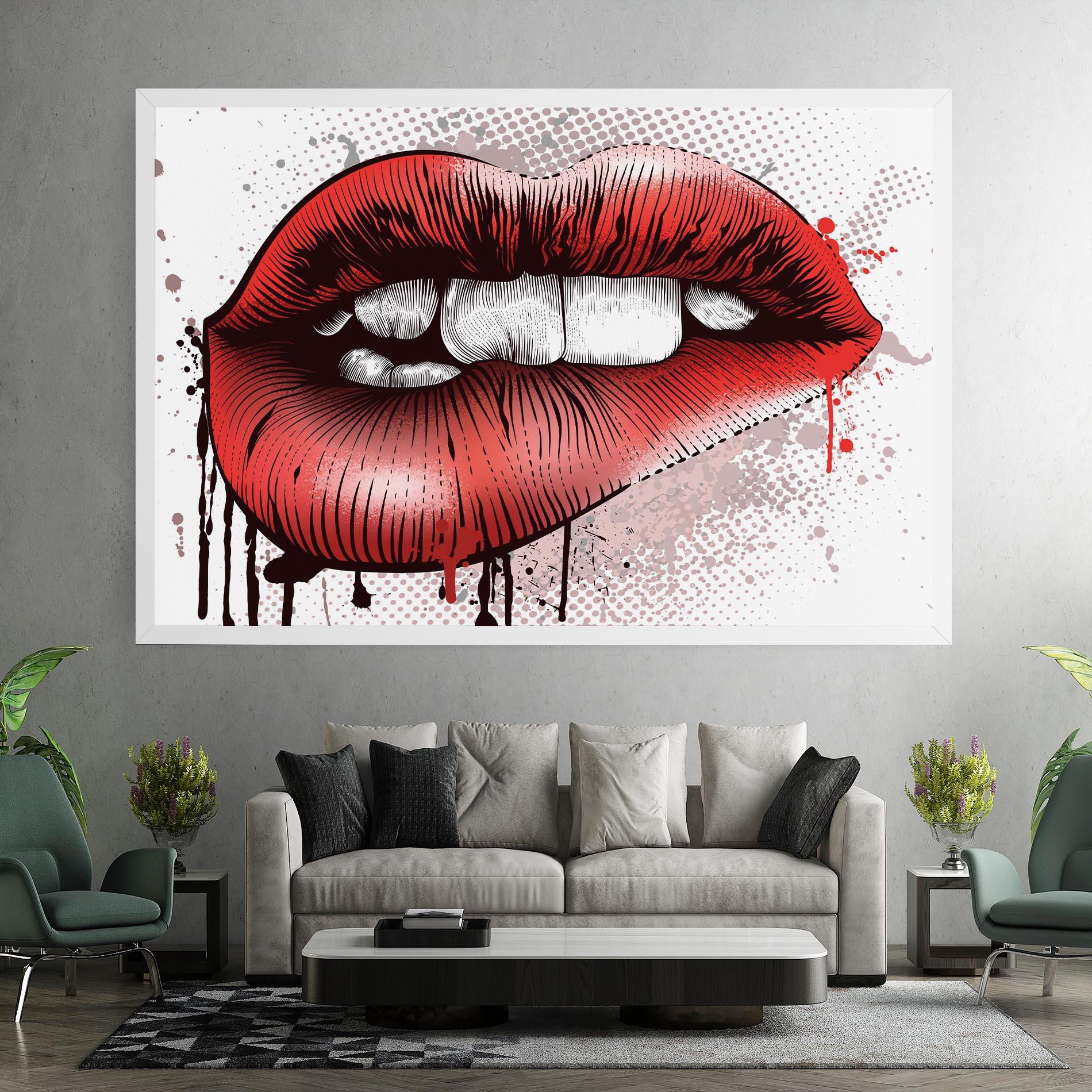 Tablou Canvas Lips Pop Artistic mockup 7