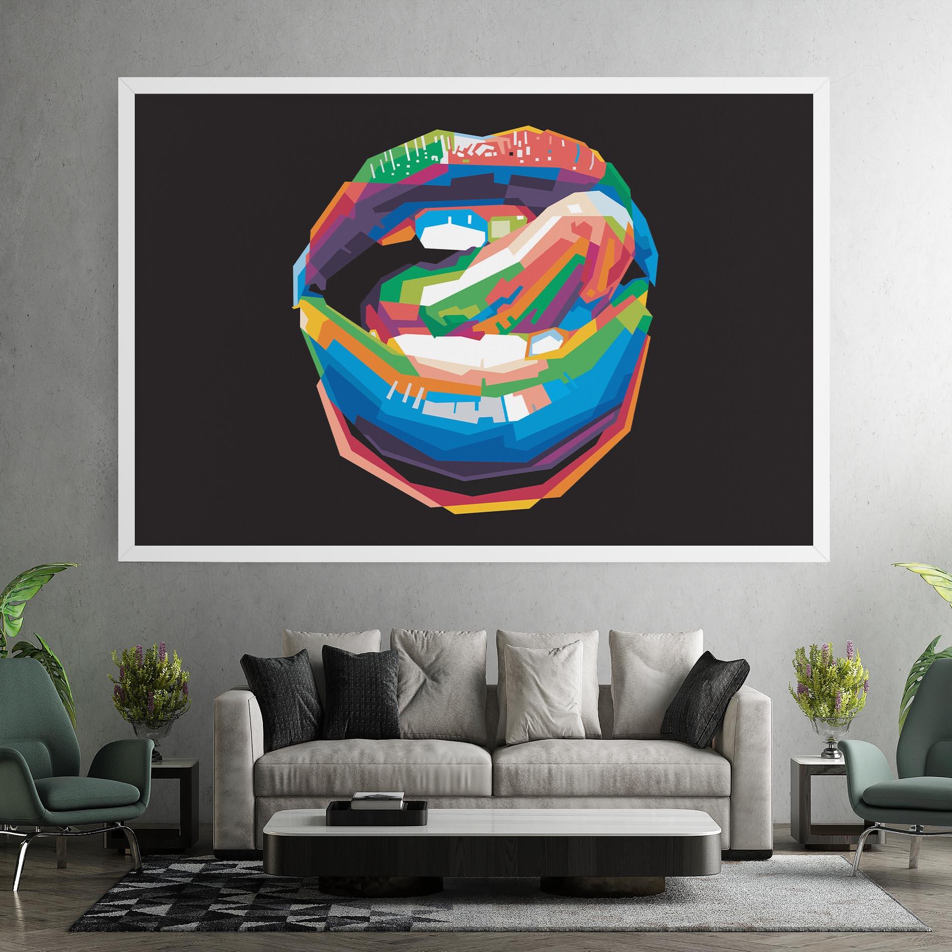 Tablou Canvas Lips Toungue mockup 7