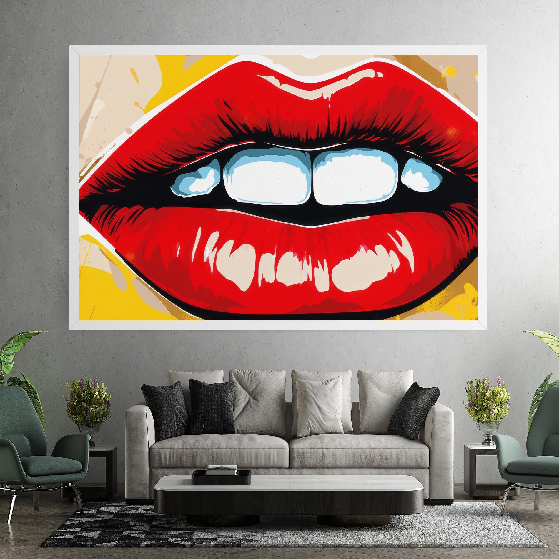 Tablou Canvas Pop Lips mockup 7