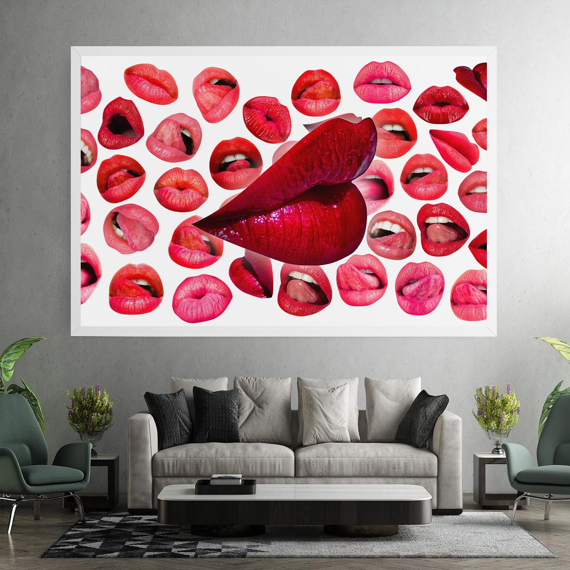 Red Lip Female mockup 7