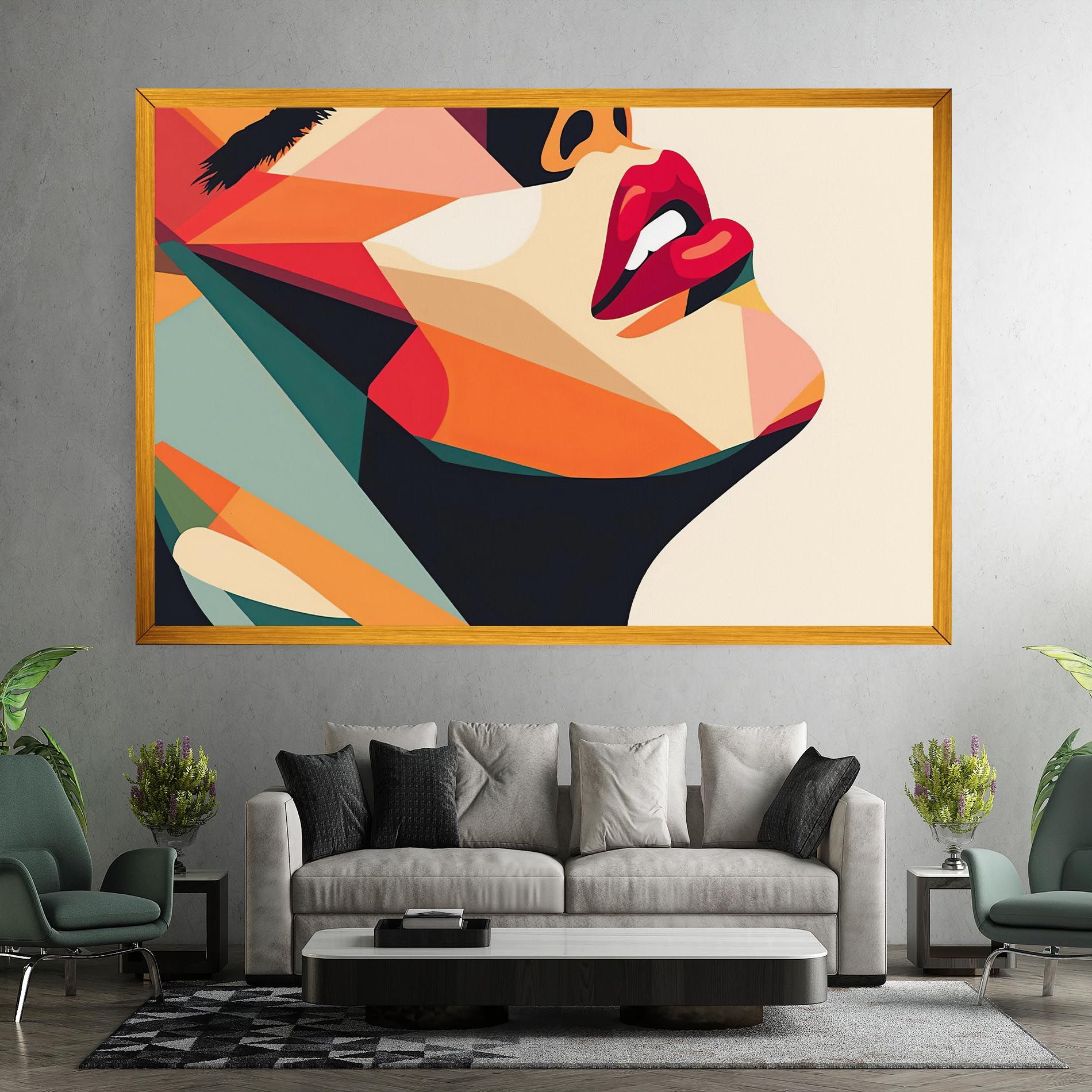 Abstract Lips mockup 7