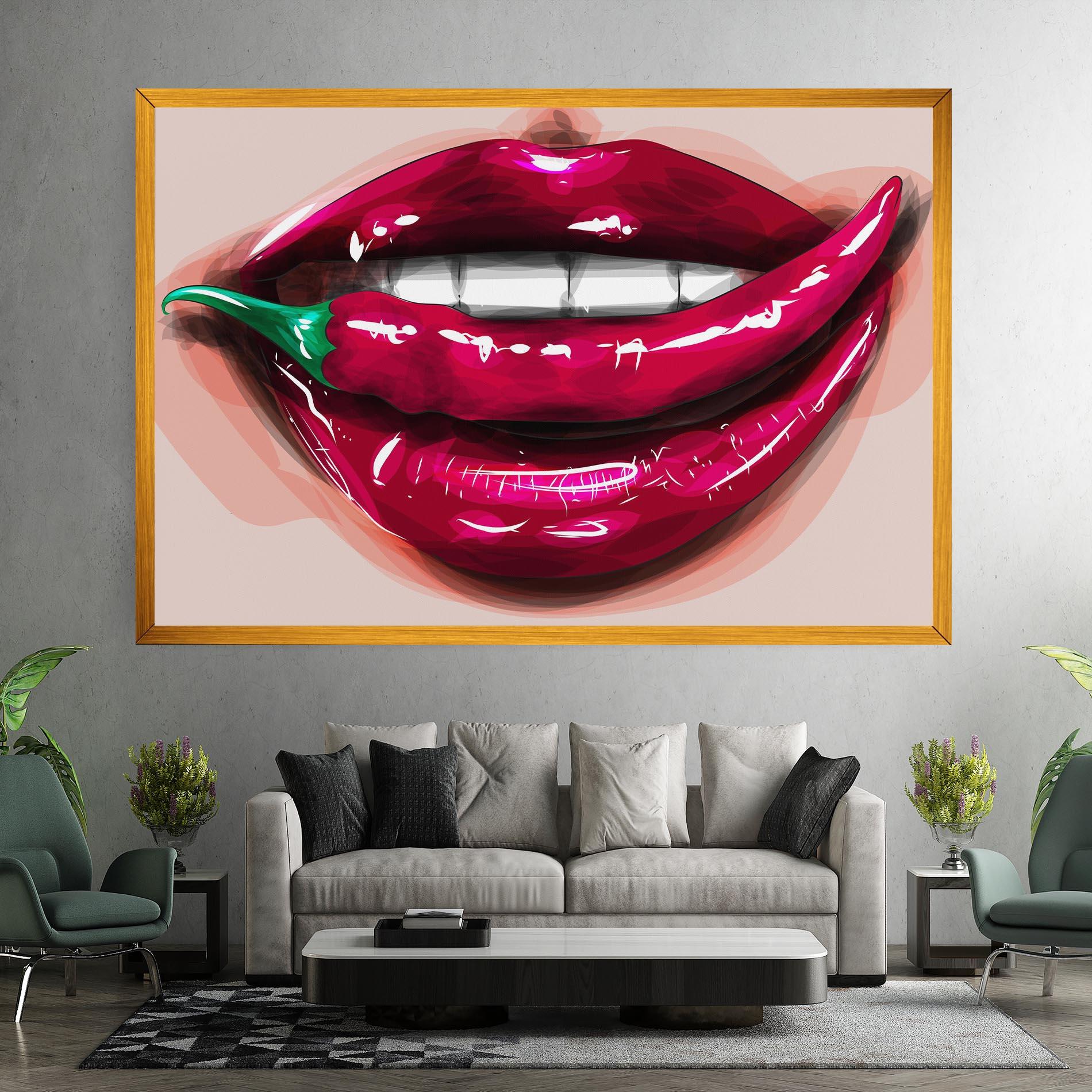 Tablou Canvas Chilli Lips mockup 7