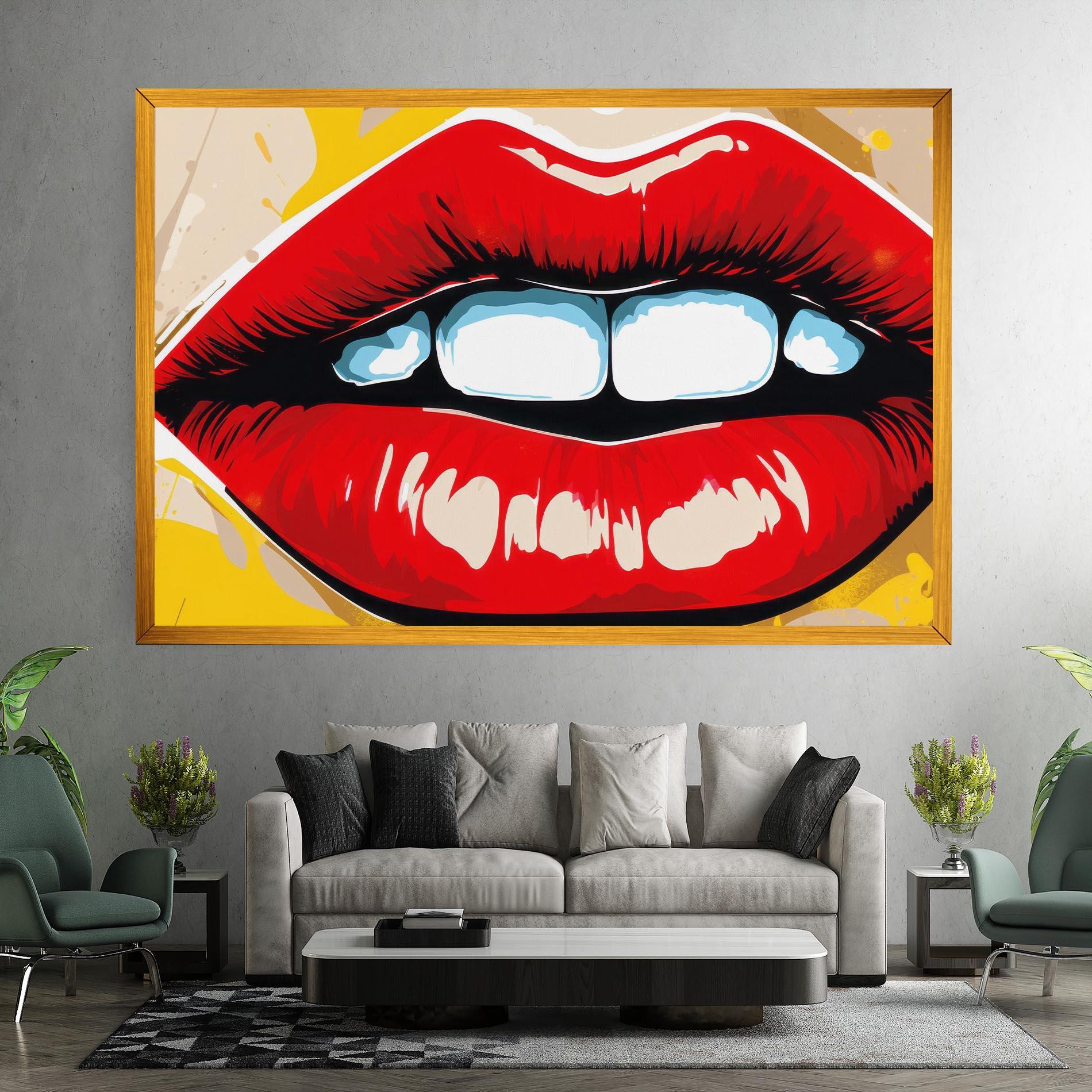 Tablou Canvas Pop Lips mockup 7