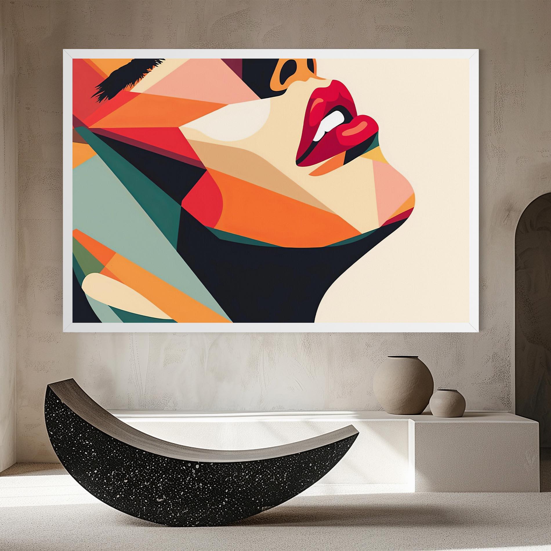Tablou Canvas Abstract Lips mockup 8