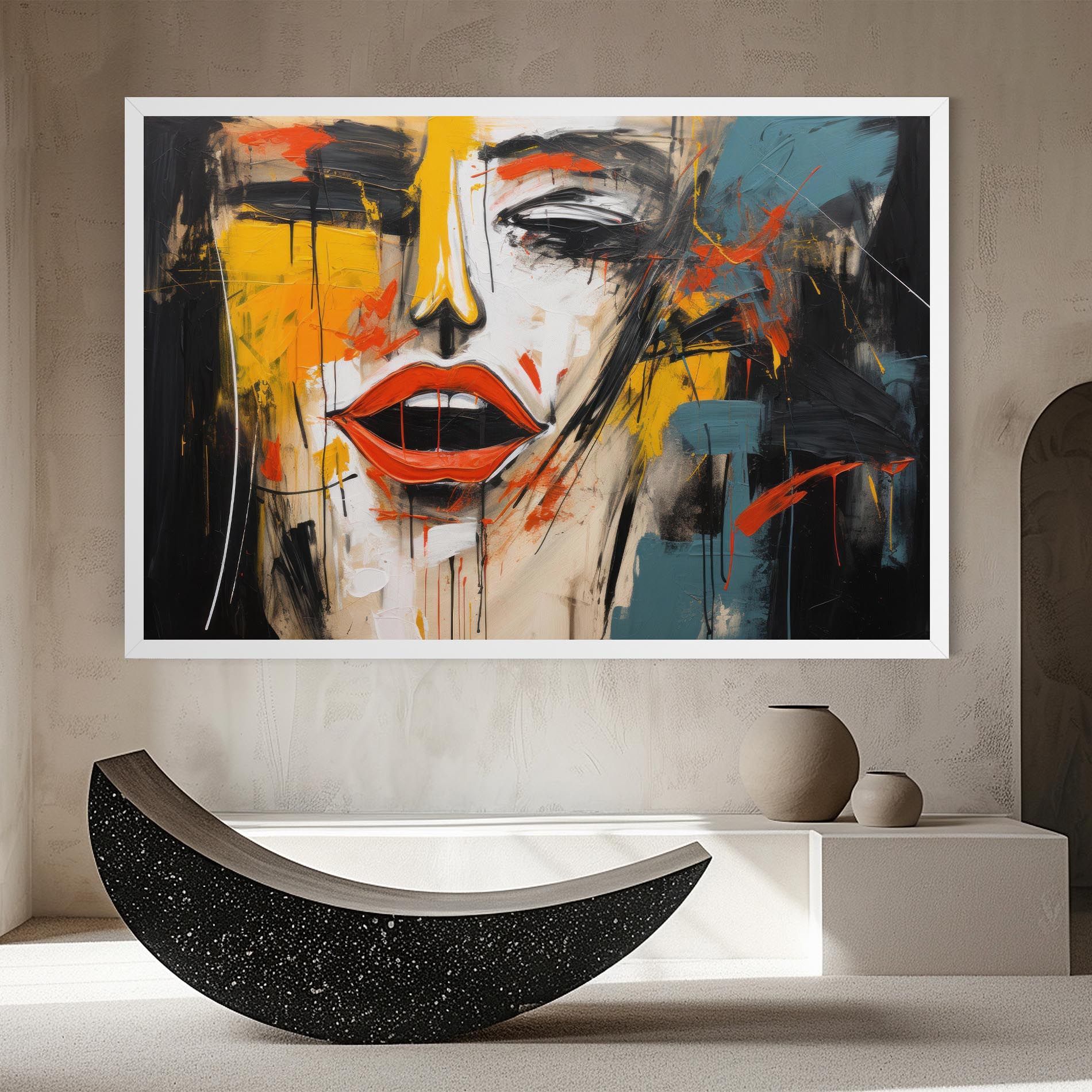 Abstract Woman Lips mockup 8