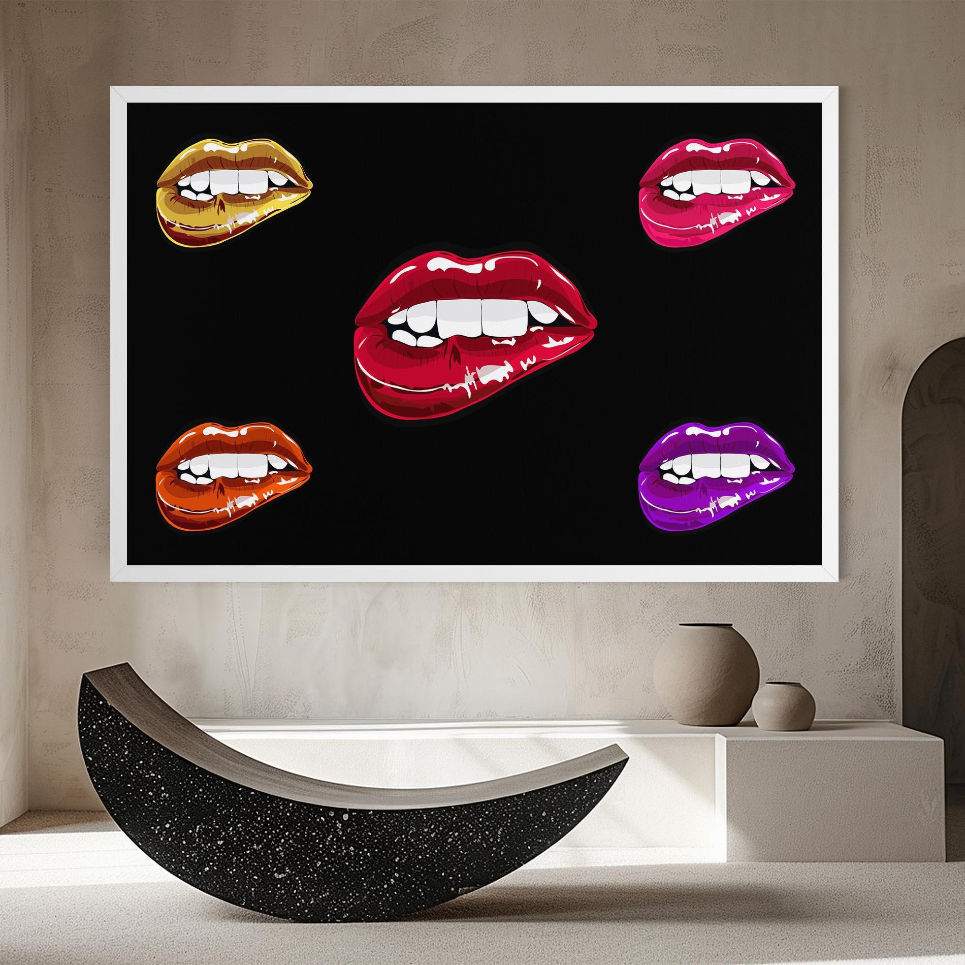 Tablou Canvas Mix Color Lips mockup 8