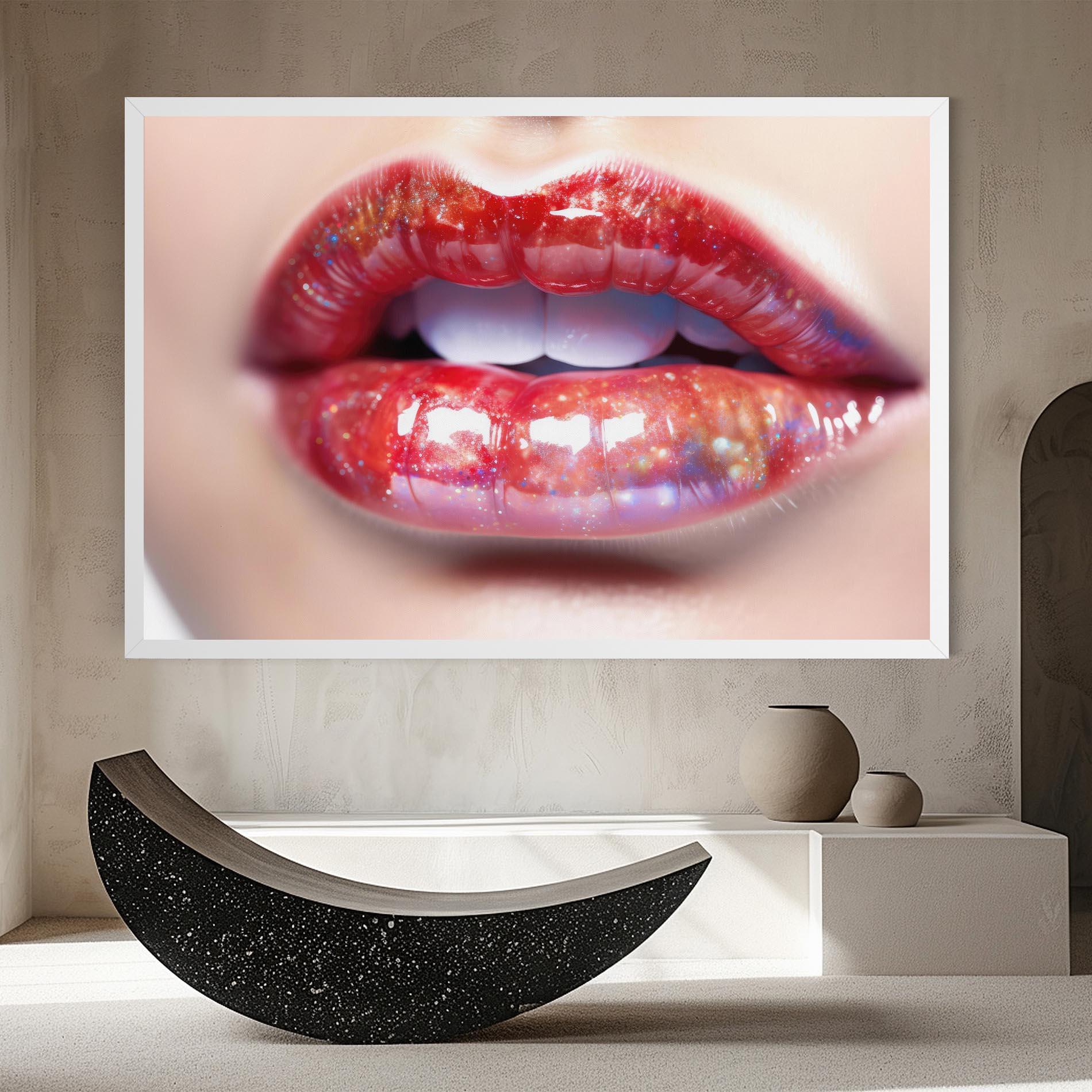 Tablou Canvas Red Pretty Lips mockup 8