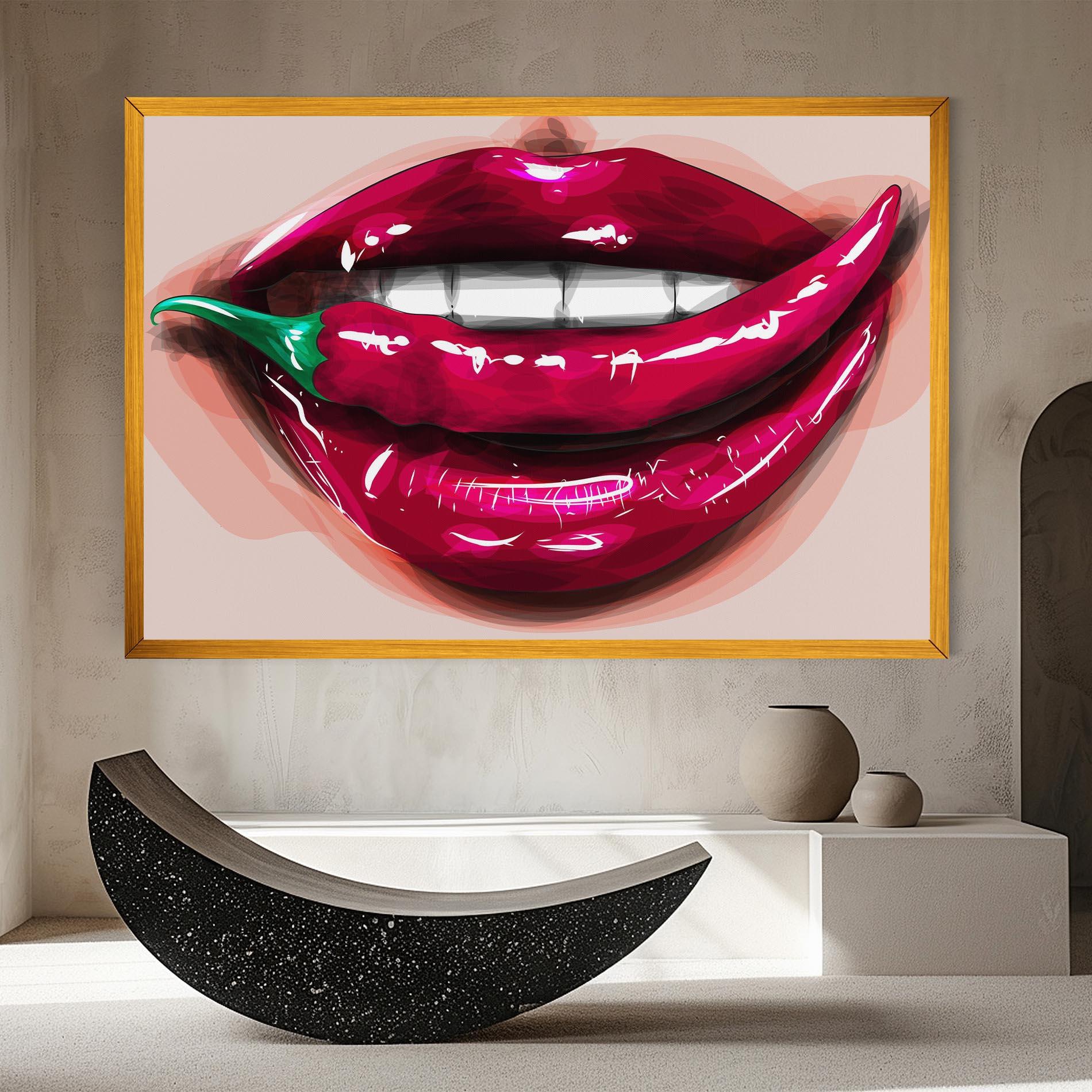 Tablou Canvas Chilli Lips mockup 8
