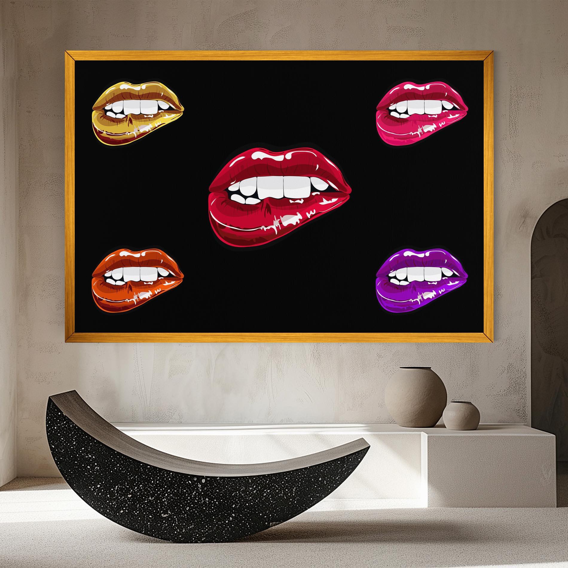 Tablou Canvas Mix Color Lips mockup 8