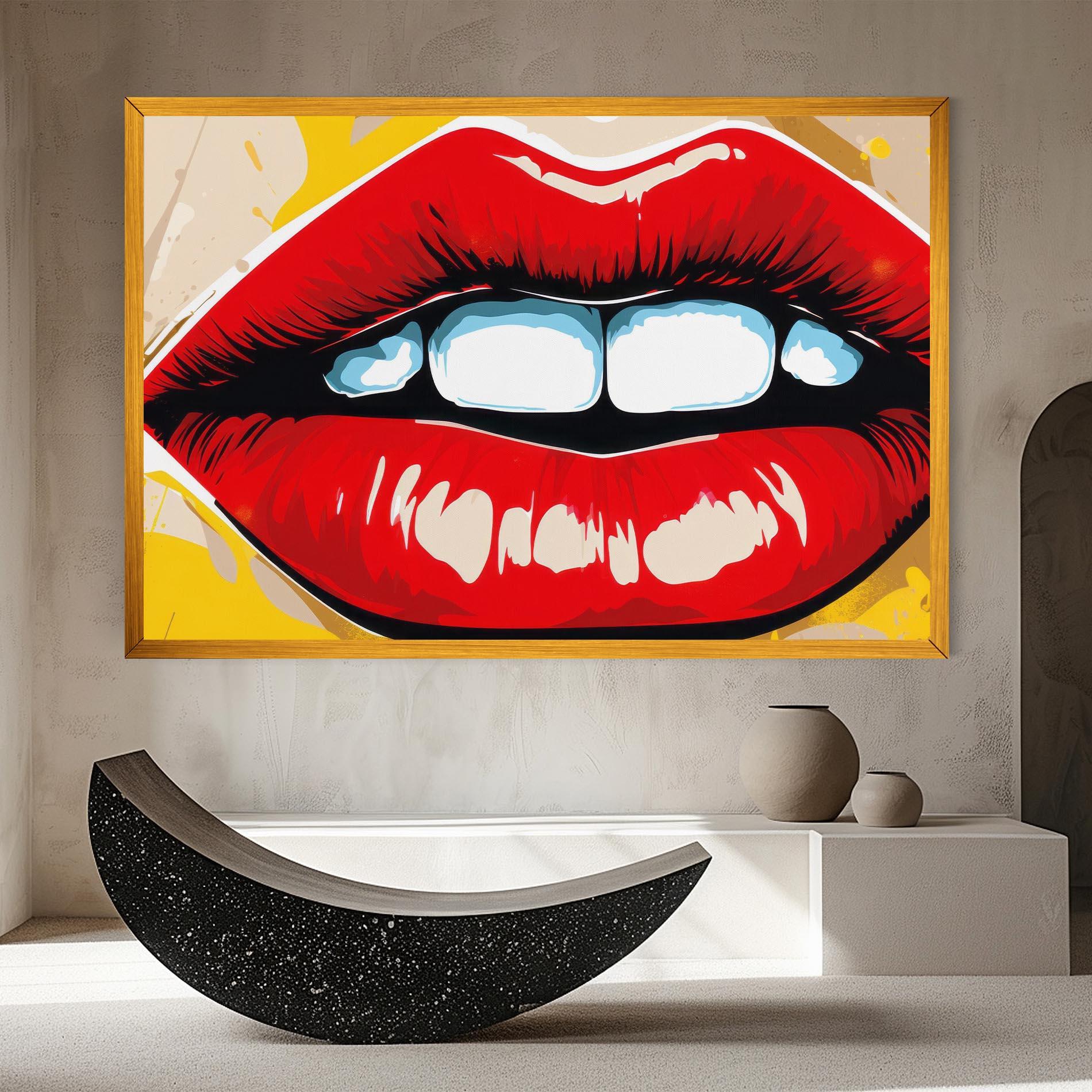 Tablou Canvas Pop Lips mockup 8