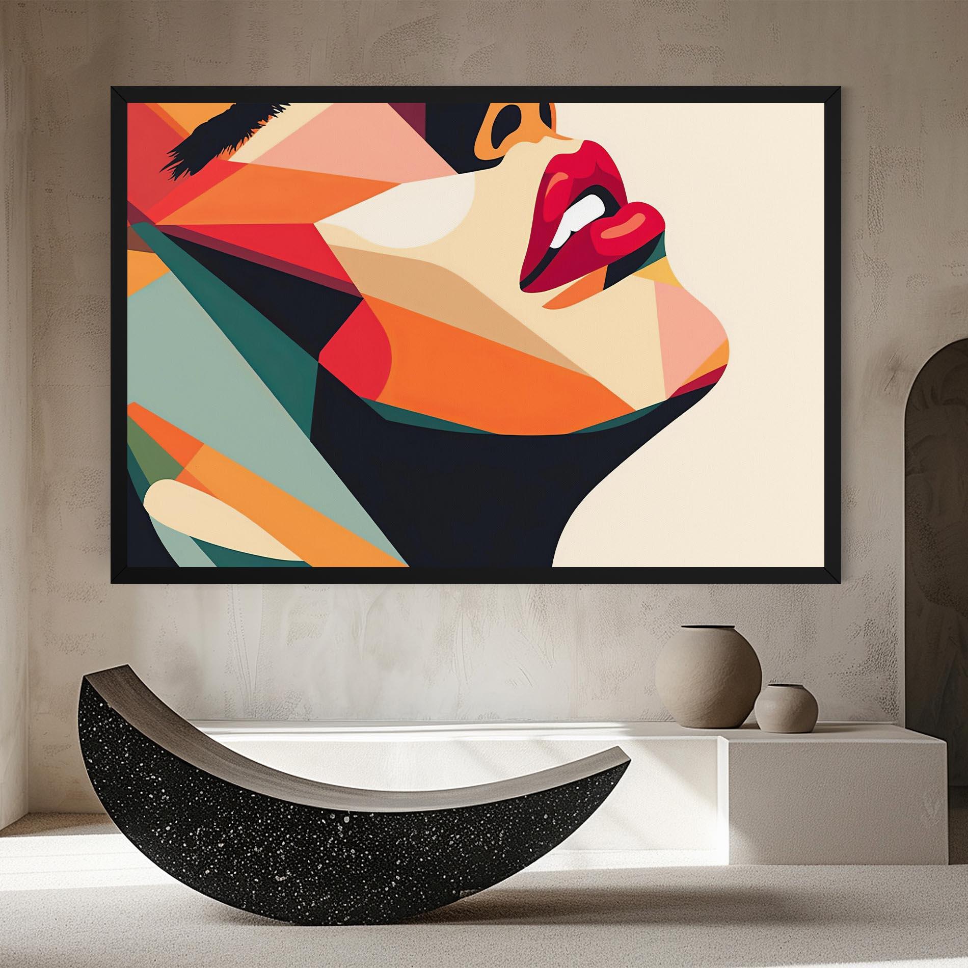 Tablou Canvas Abstract Lips mockup 8