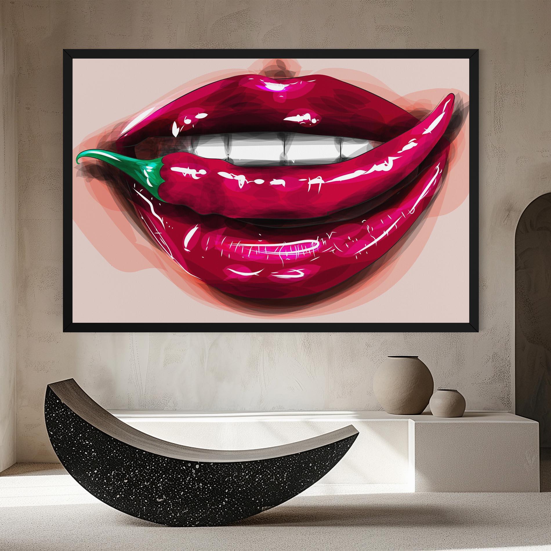 Tablou Canvas Chilli Lips mockup 8