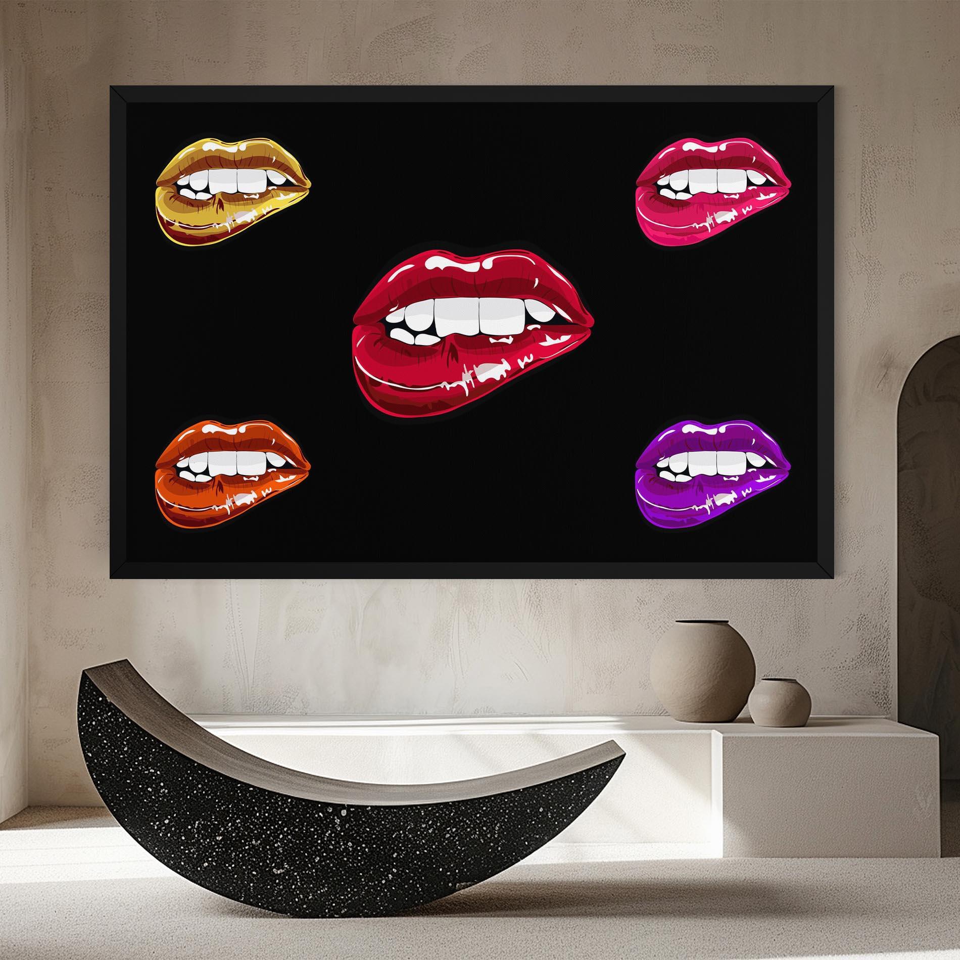 Tablou Canvas Mix Color Lips mockup 8