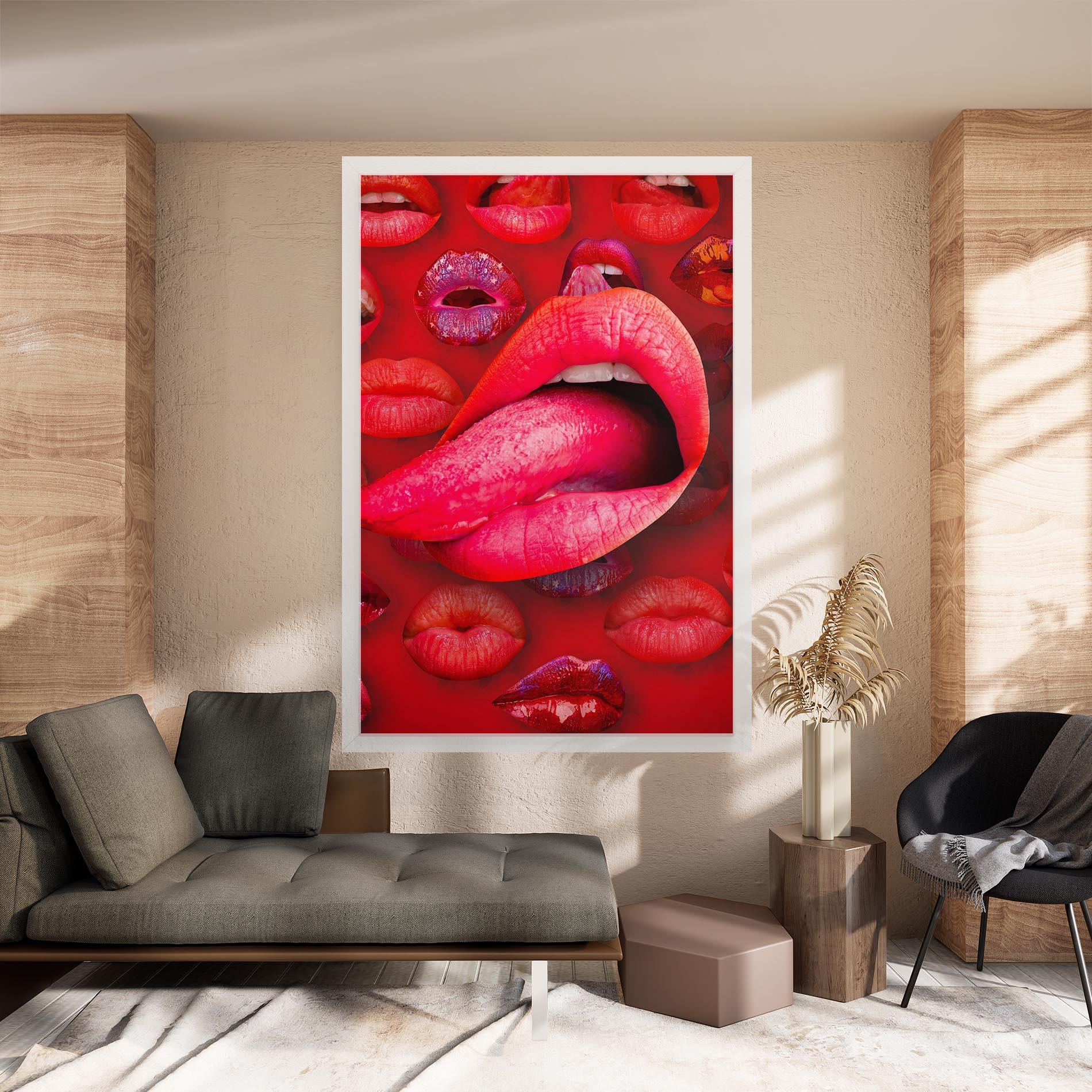 Tablou Canvas Big Tongue Collage mockup 8