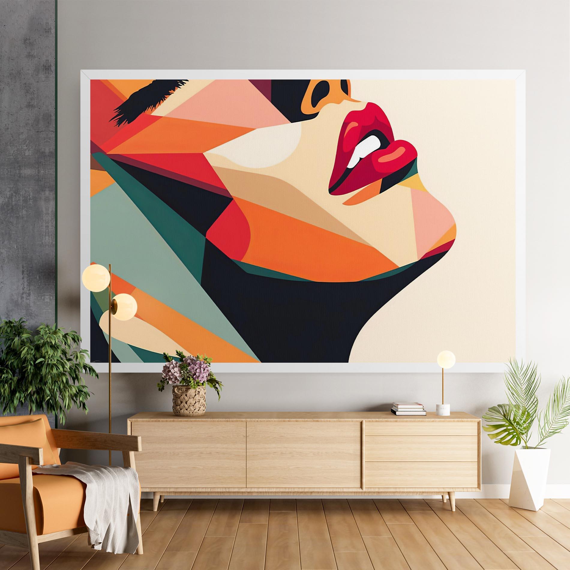 Tablou Canvas Abstract Lips mockup 9