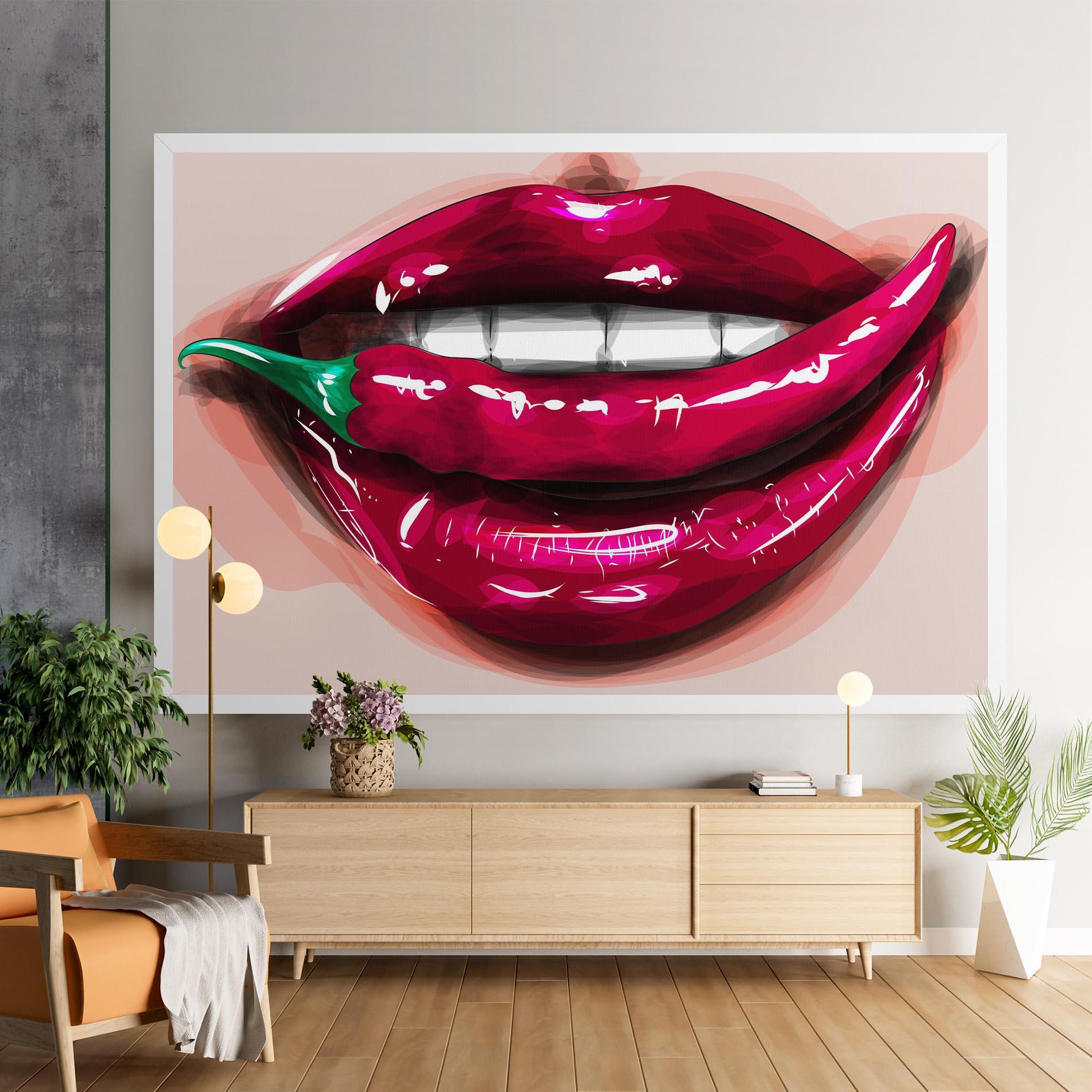 Tablou Canvas Chilli Lips mockup 9