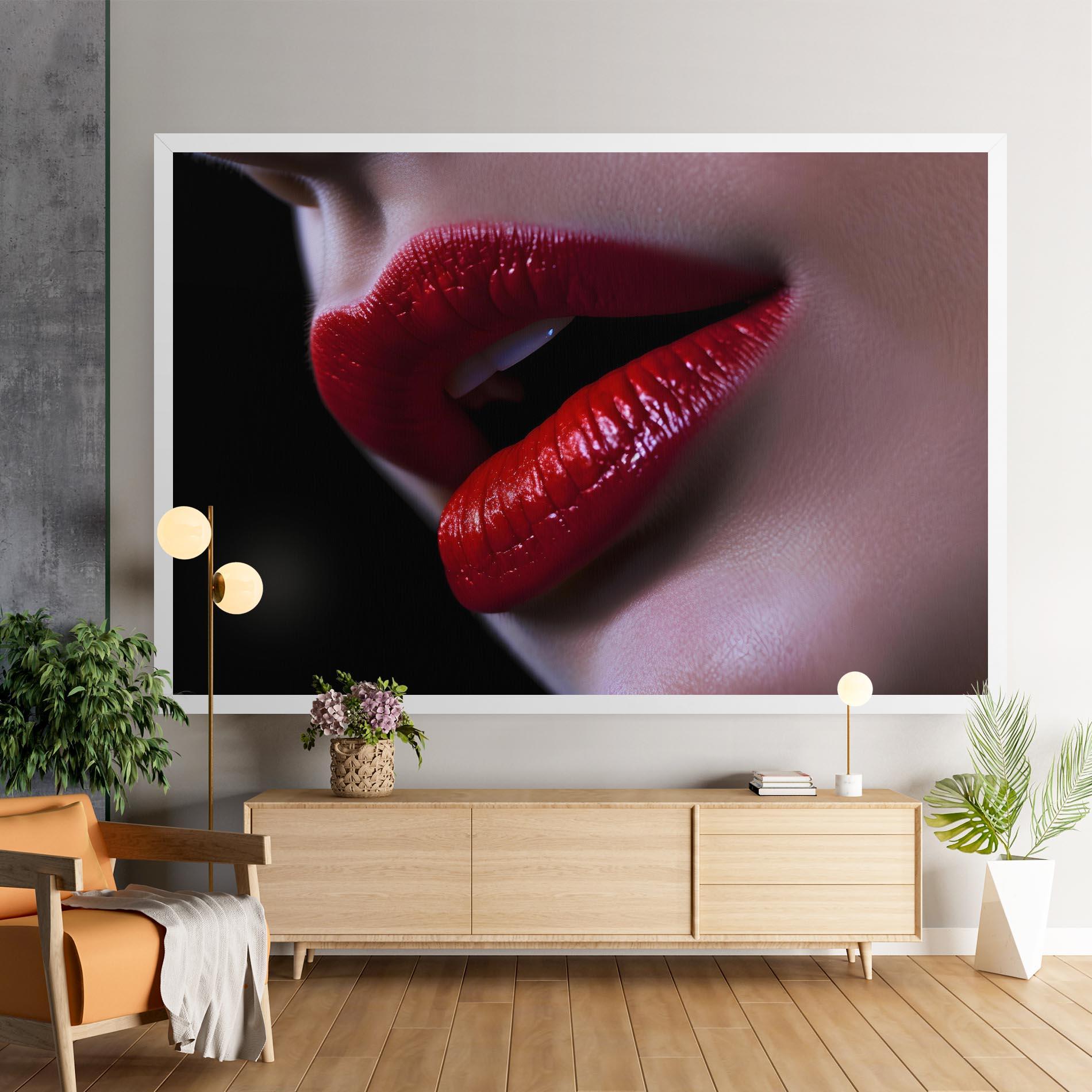 Tablou Canvas Close Up Woman mockup 9