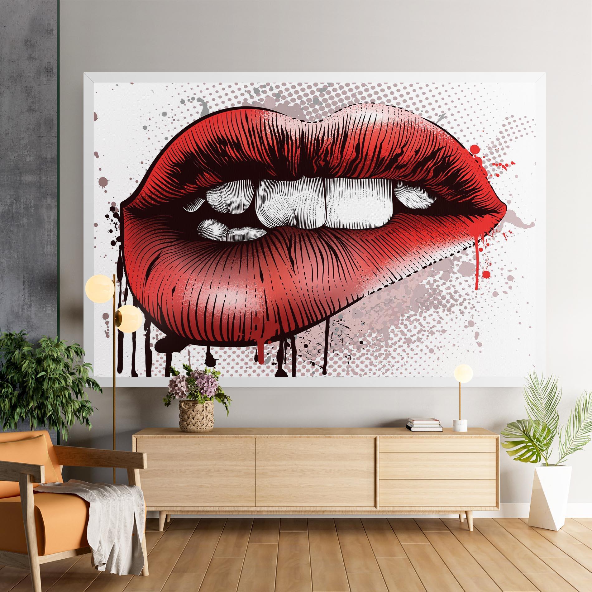Tablou Canvas Lips Pop Artistic mockup 9