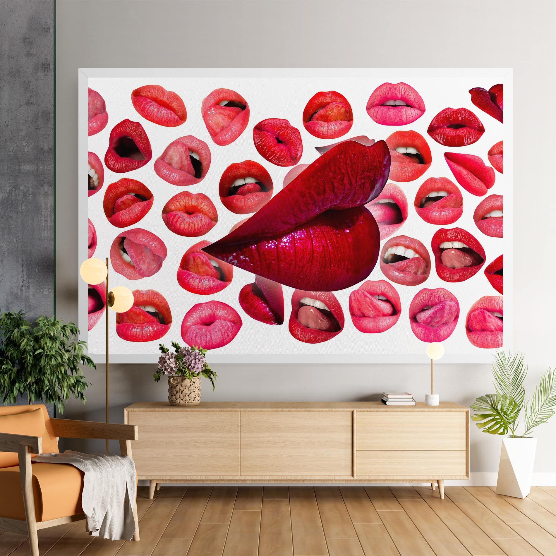 Red Lip Female mockup 9