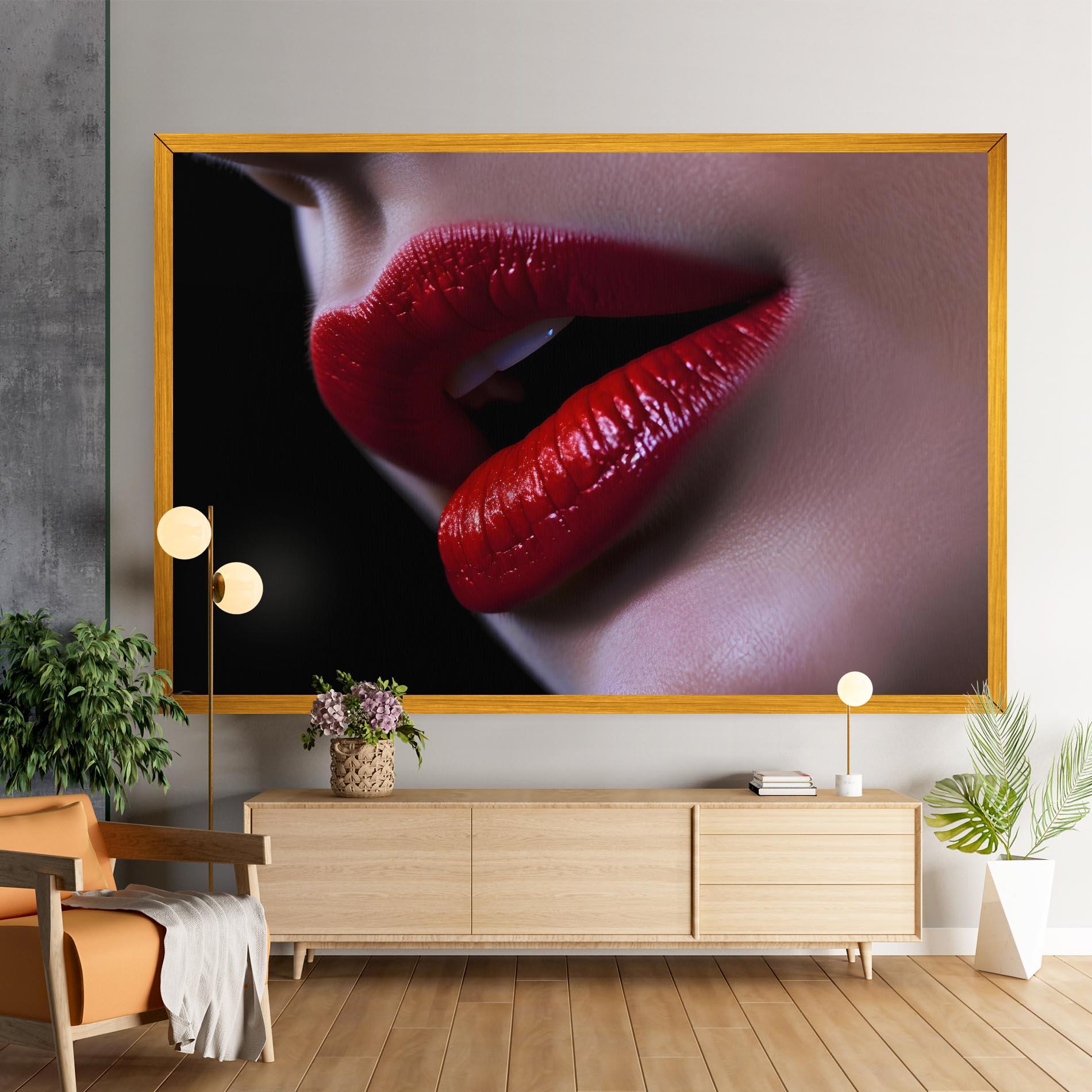 Tablou Canvas Close Up Woman mockup 9