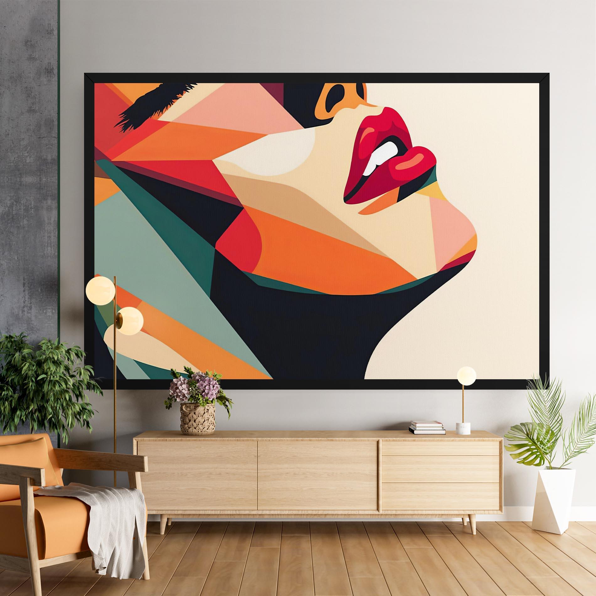 Tablou Canvas Abstract Lips mockup 9