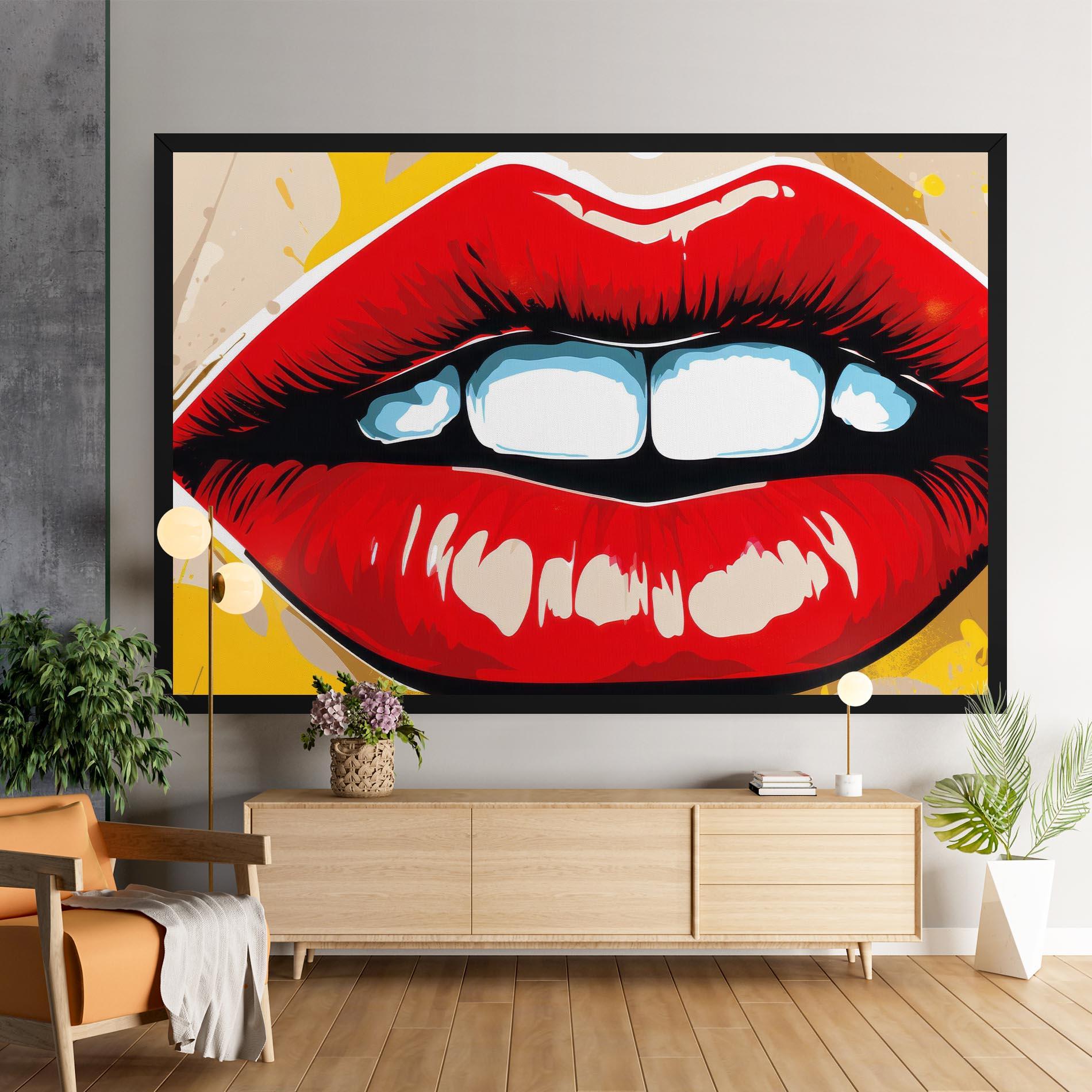 Tablou Canvas Pop Lips mockup 9
