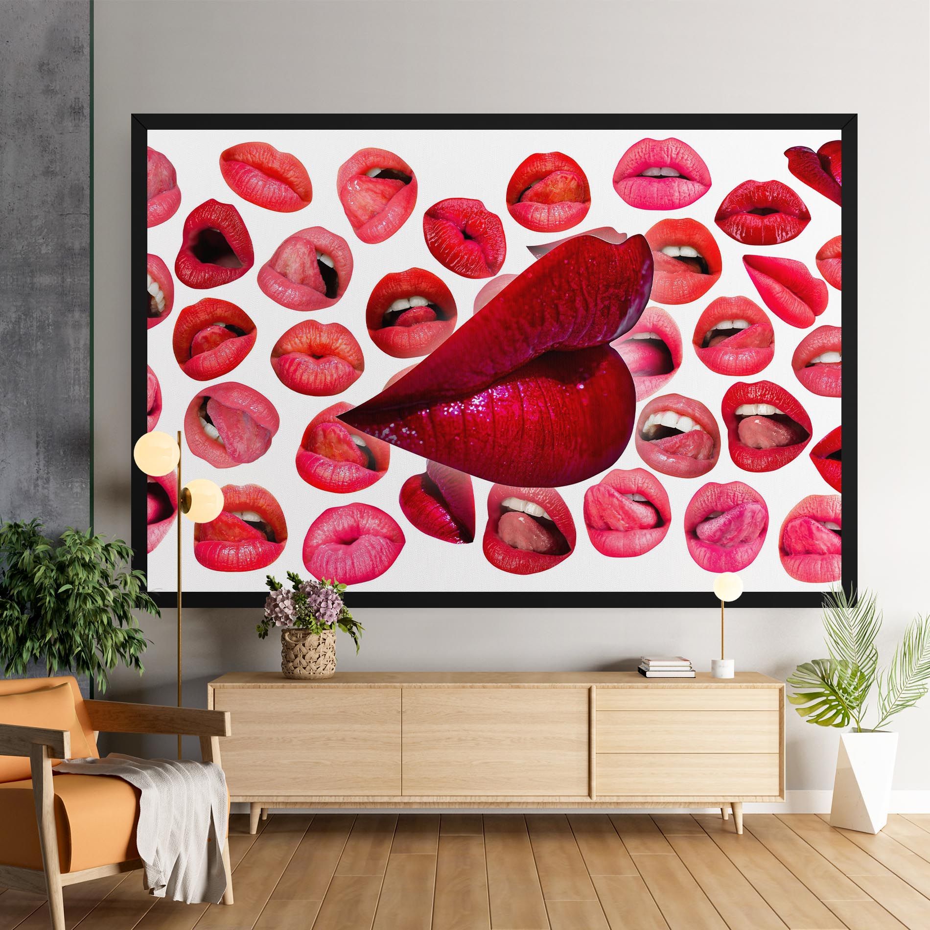 Red Lip Female mockup 9