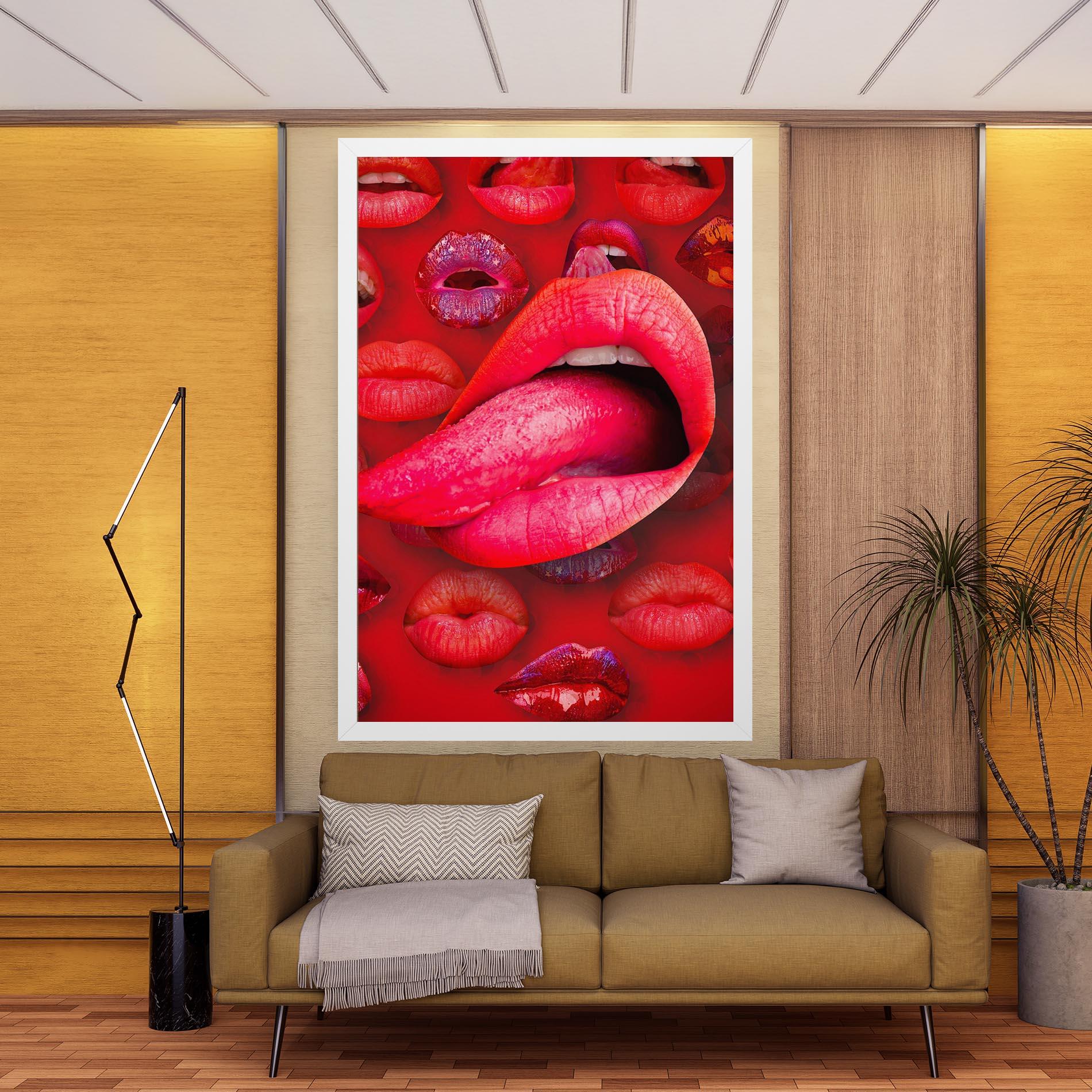 Tablou Canvas Big Tongue Collage mockup 9