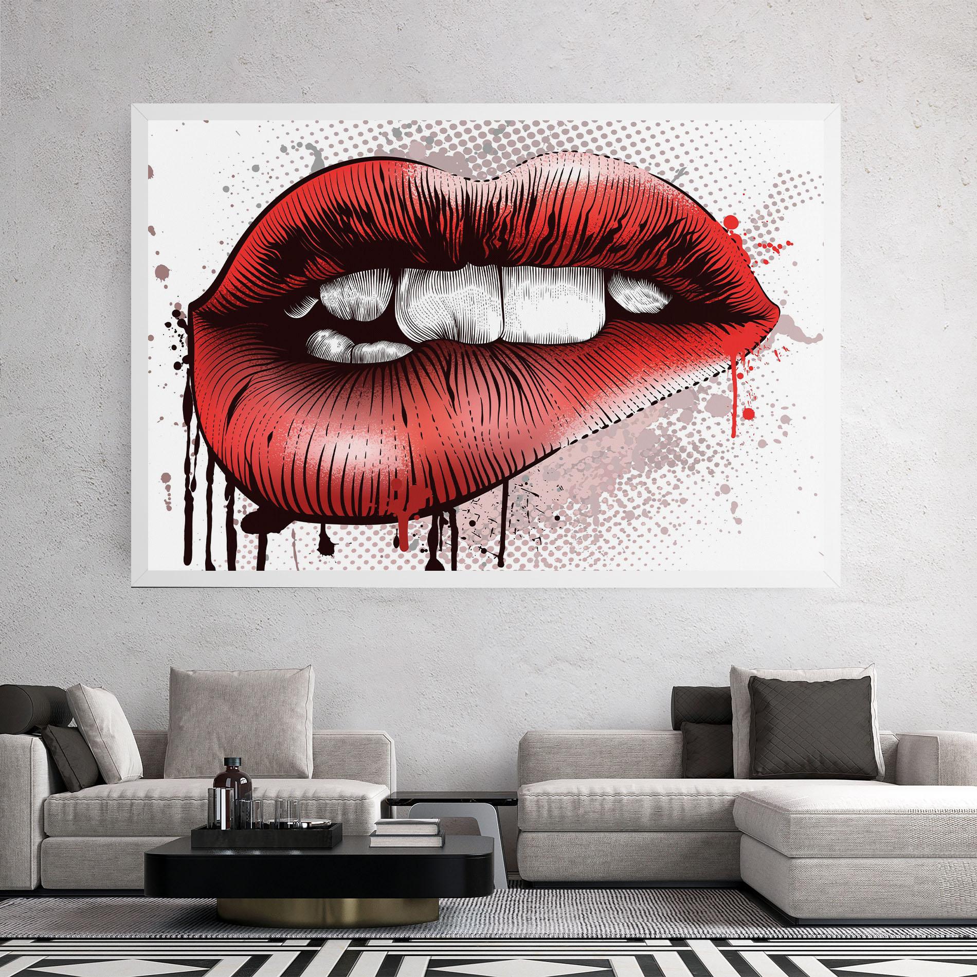 Tablou Canvas Lips Pop Artistic mockup 2