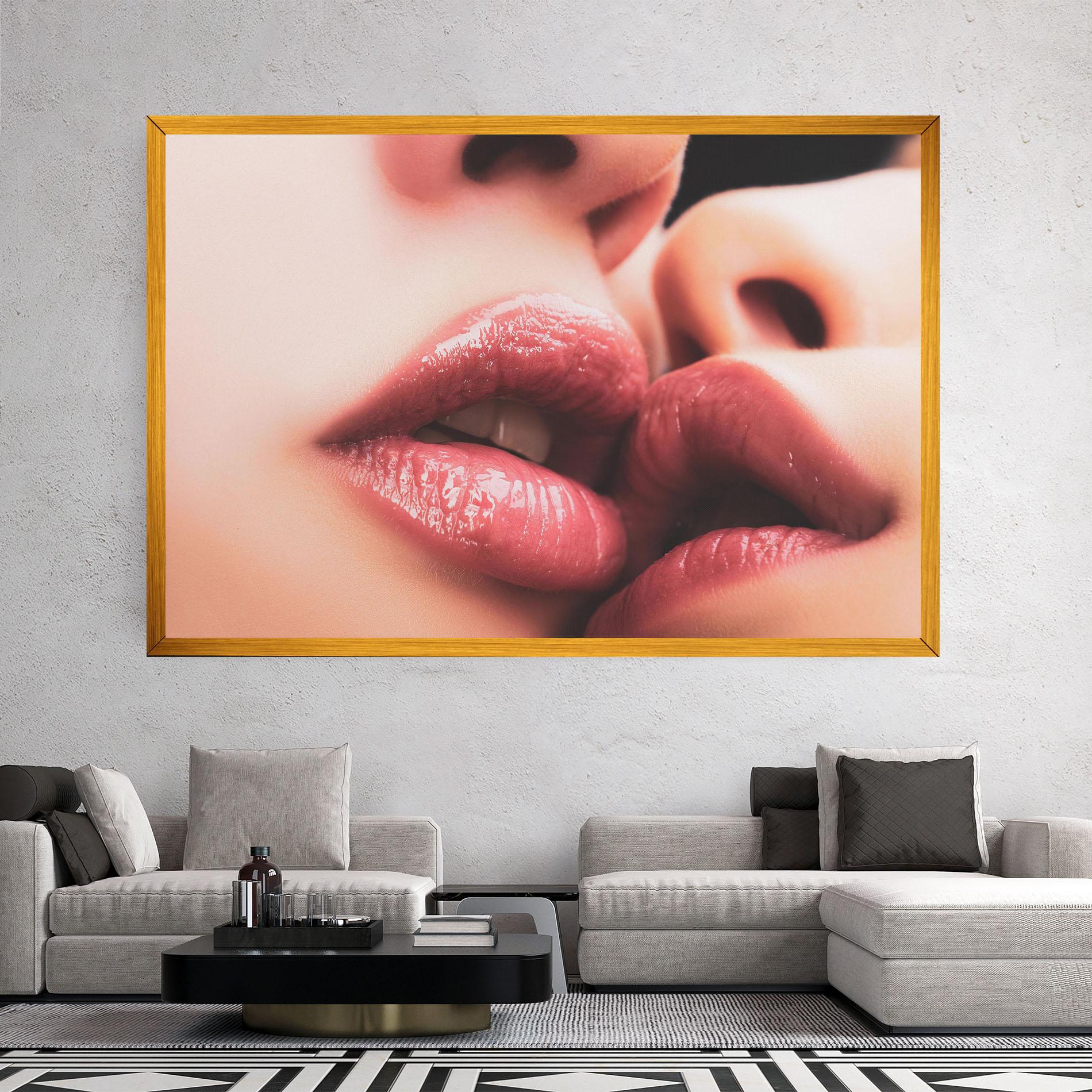 Tablou Canvas Beautiful Lips mockup 2