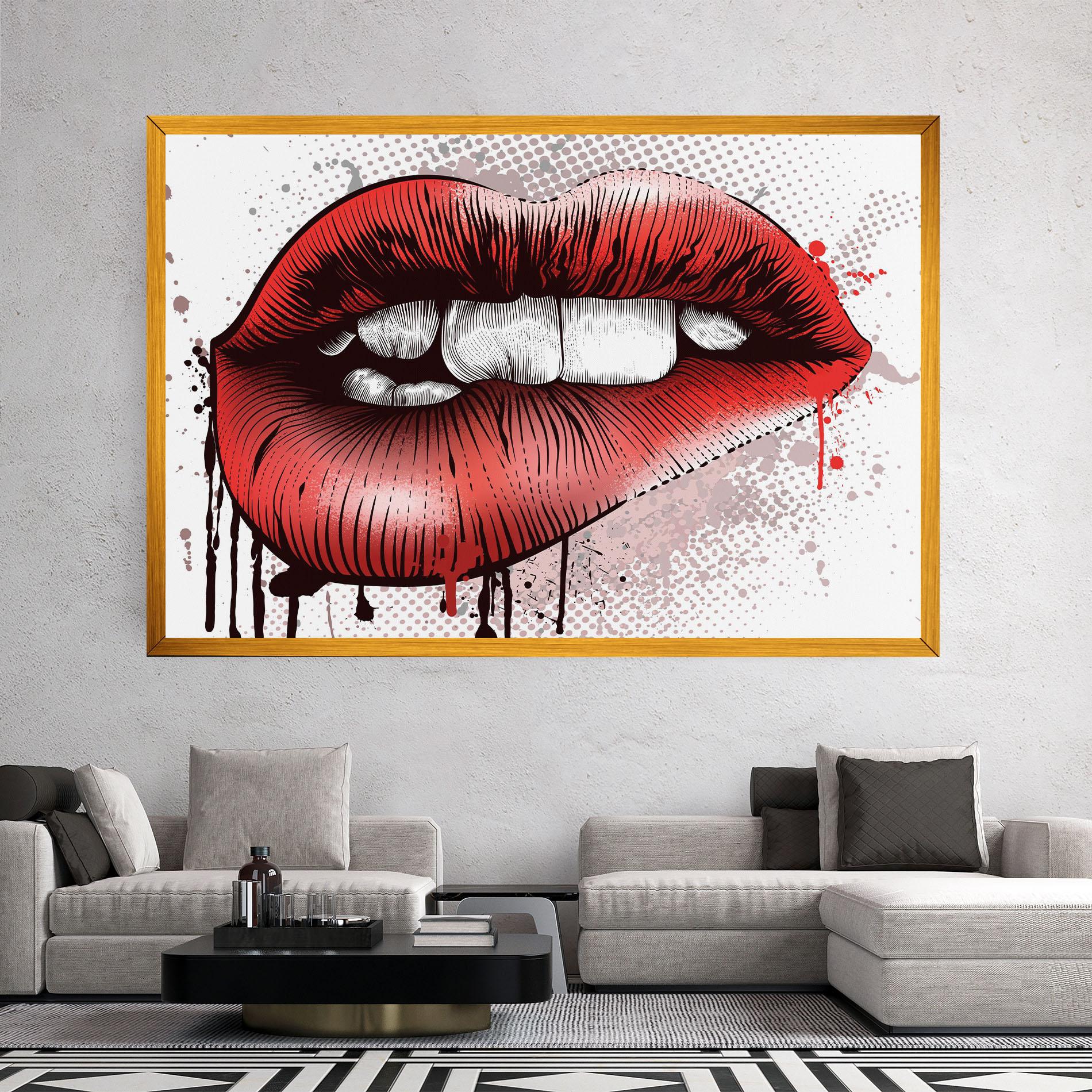 Tablou Canvas Lips Pop Artistic mockup 2
