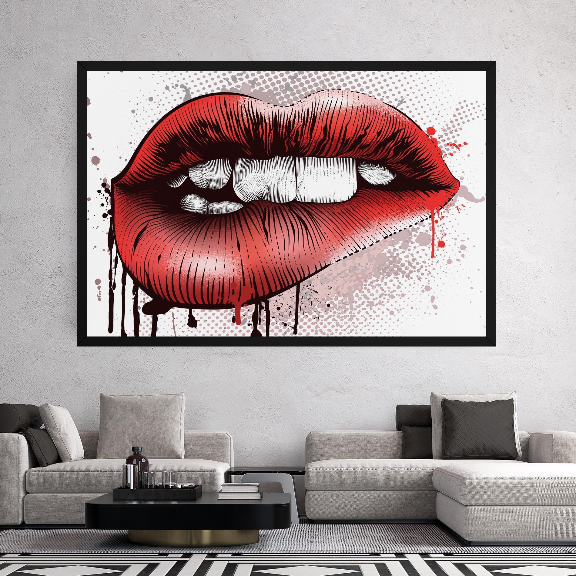 Tablou Canvas Lips Pop Artistic mockup 2
