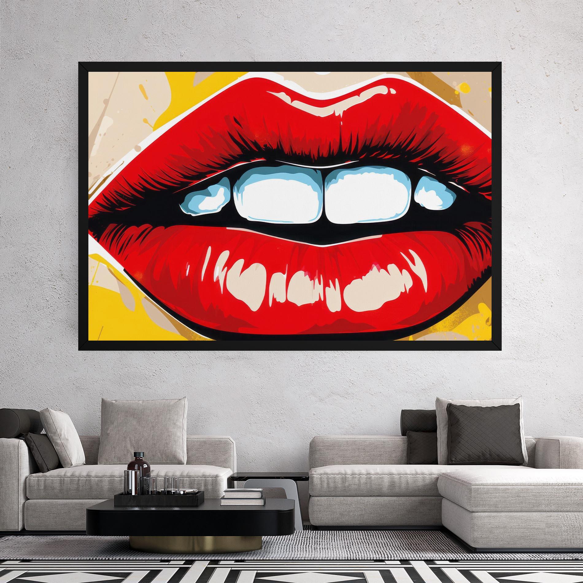 Tablou Canvas Pop Lips mockup 2