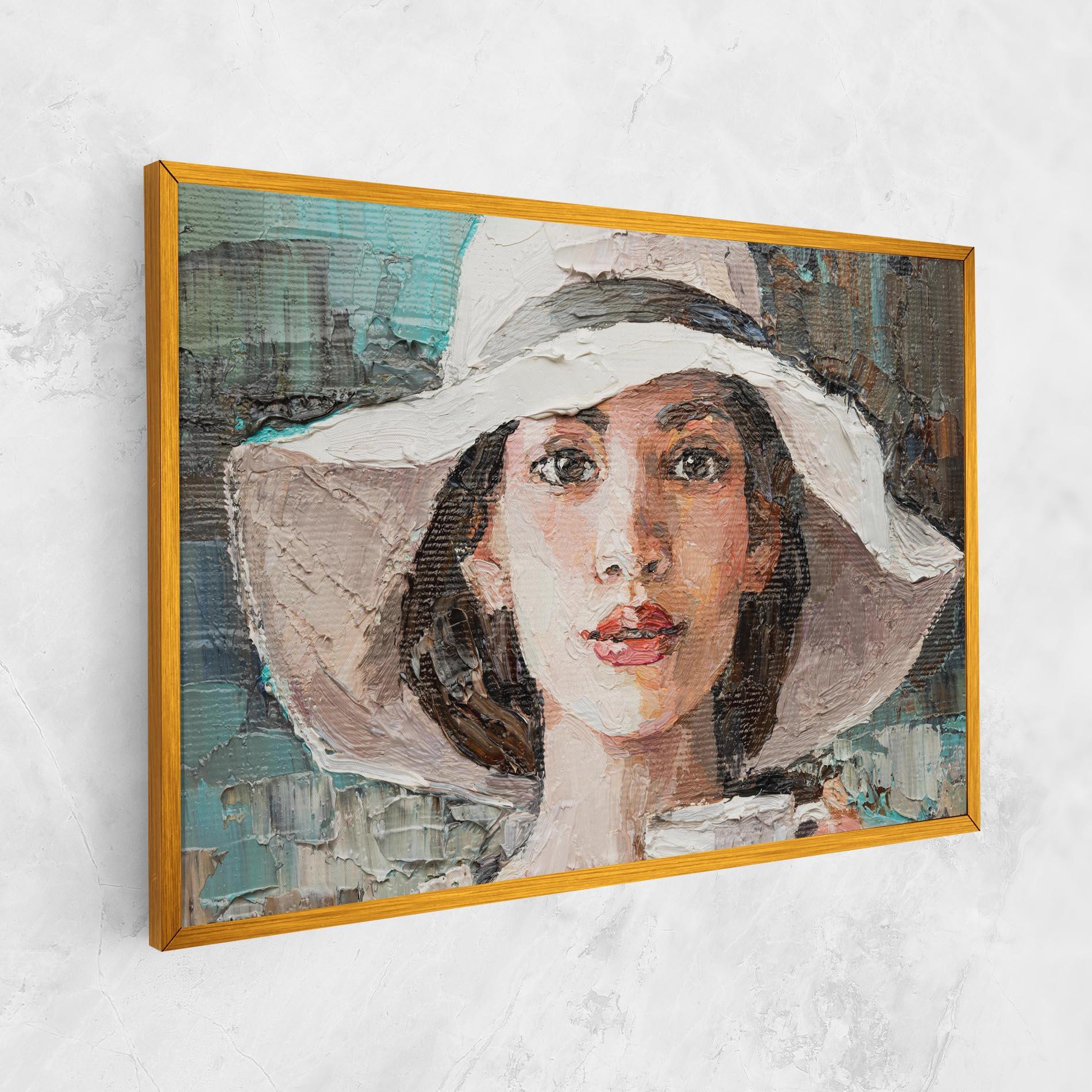Tablou Canvas White Lady mockup 1