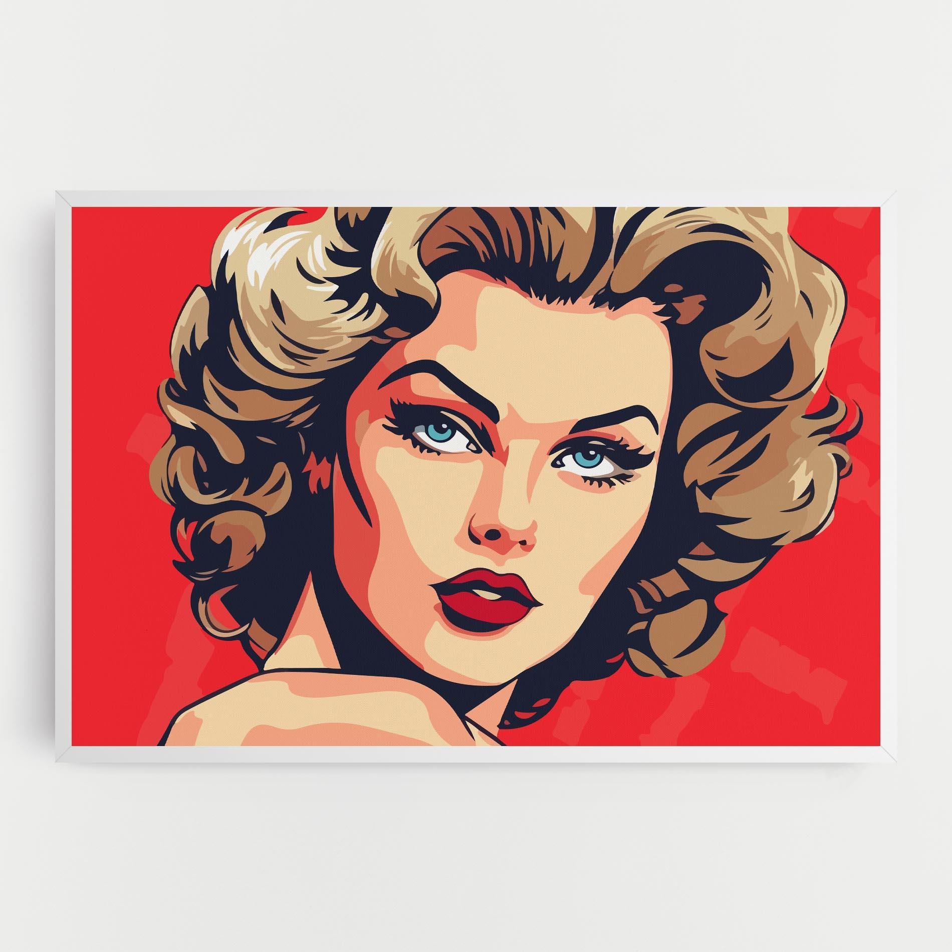 Tablou Canvas Blue Eyes Portrait mockup 0