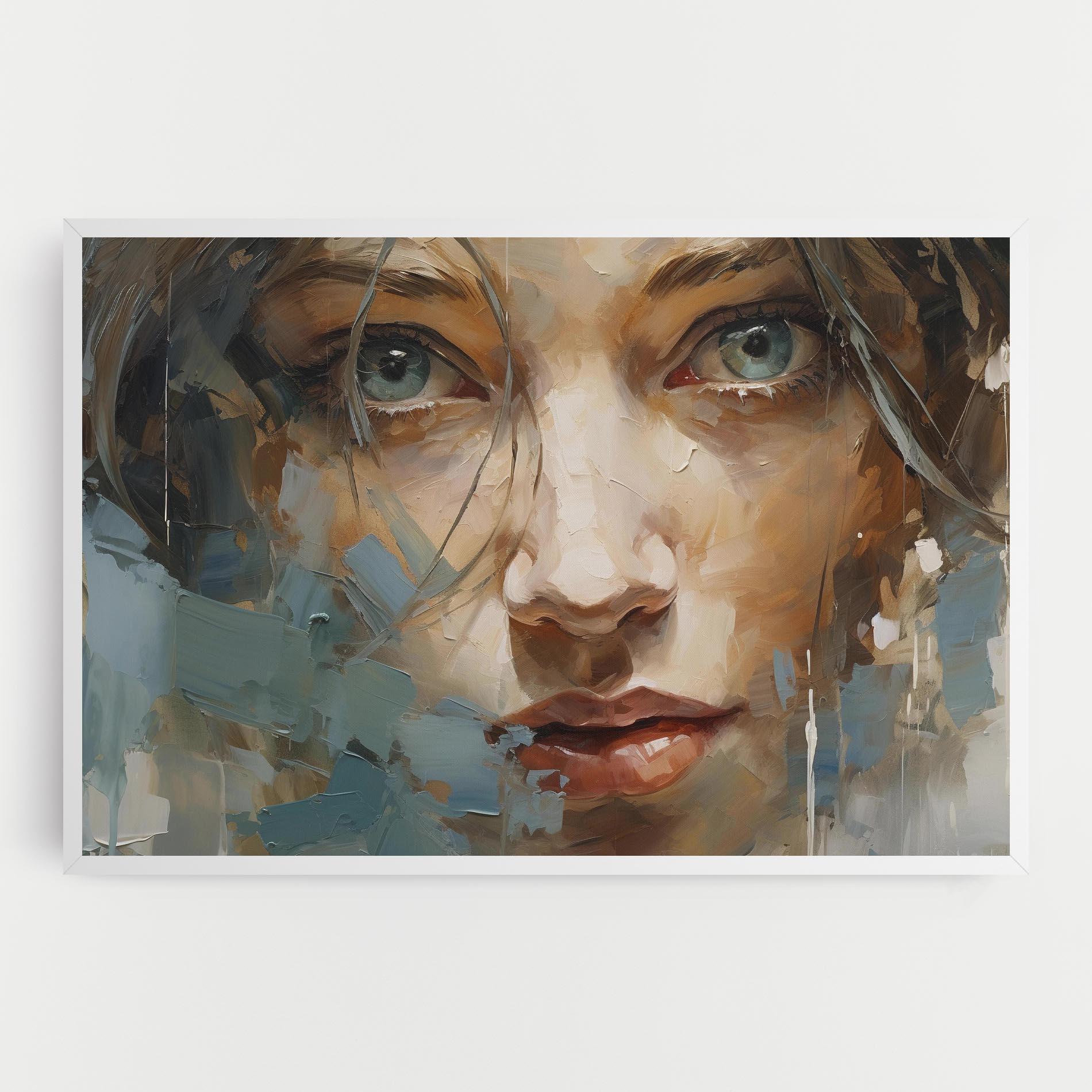 Tablou Canvas Expressive Portrait mockup 0