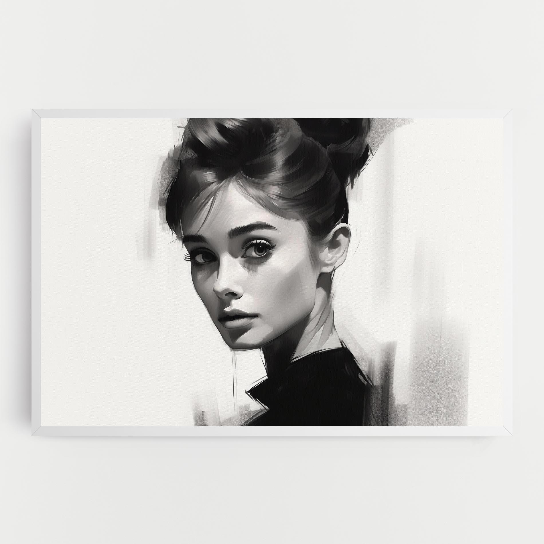 Tablou Canvas Hepburn Portrait mockup 0