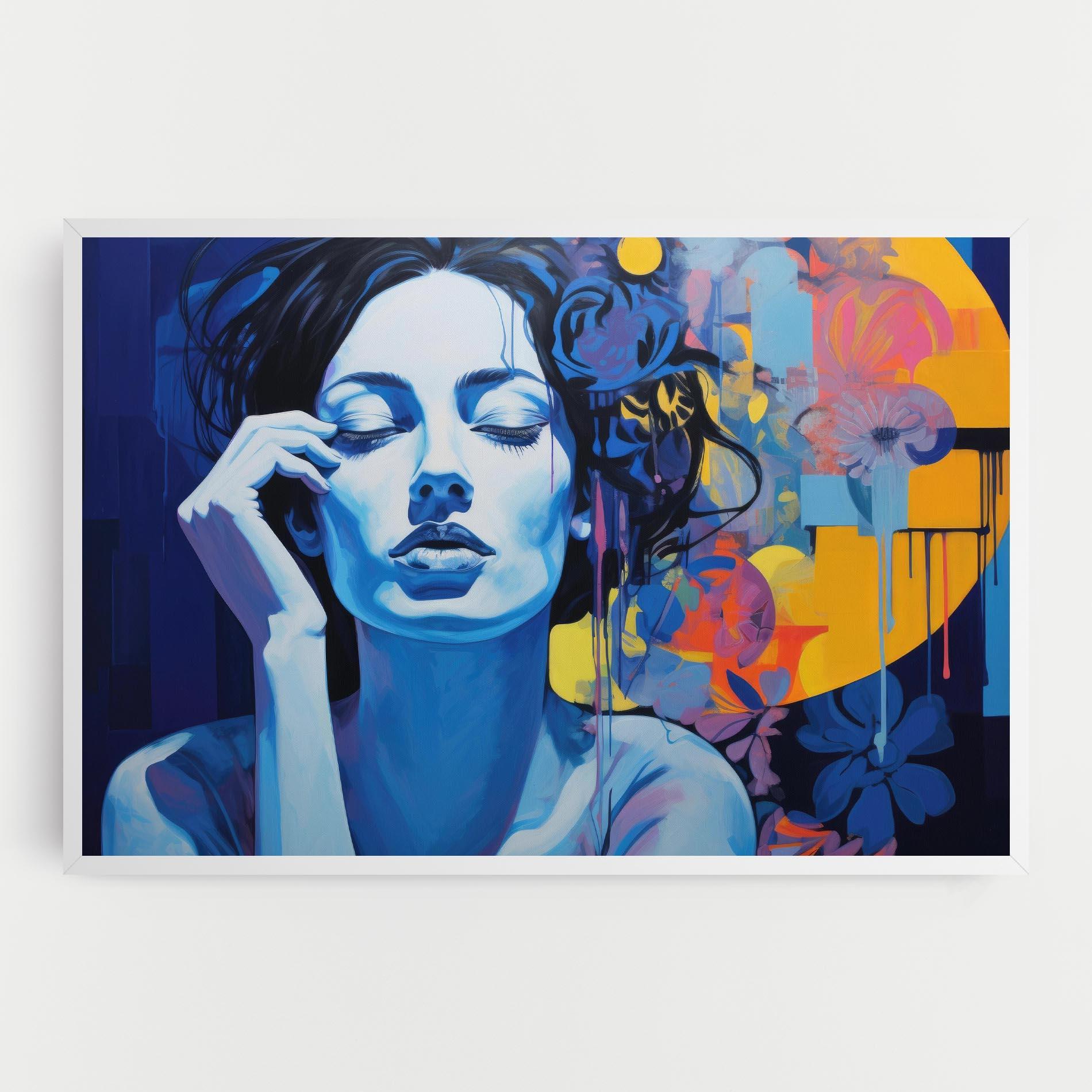 Tablou Canvas Photographic Blue Image mockup 0