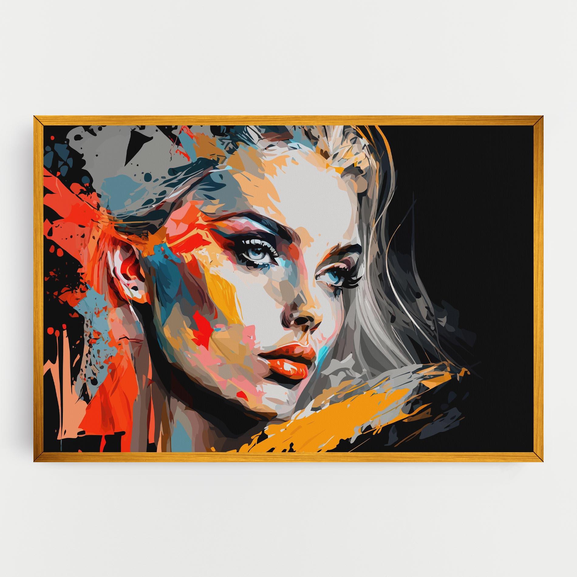 Tablou Canvas Blue Eye Face mockup 0