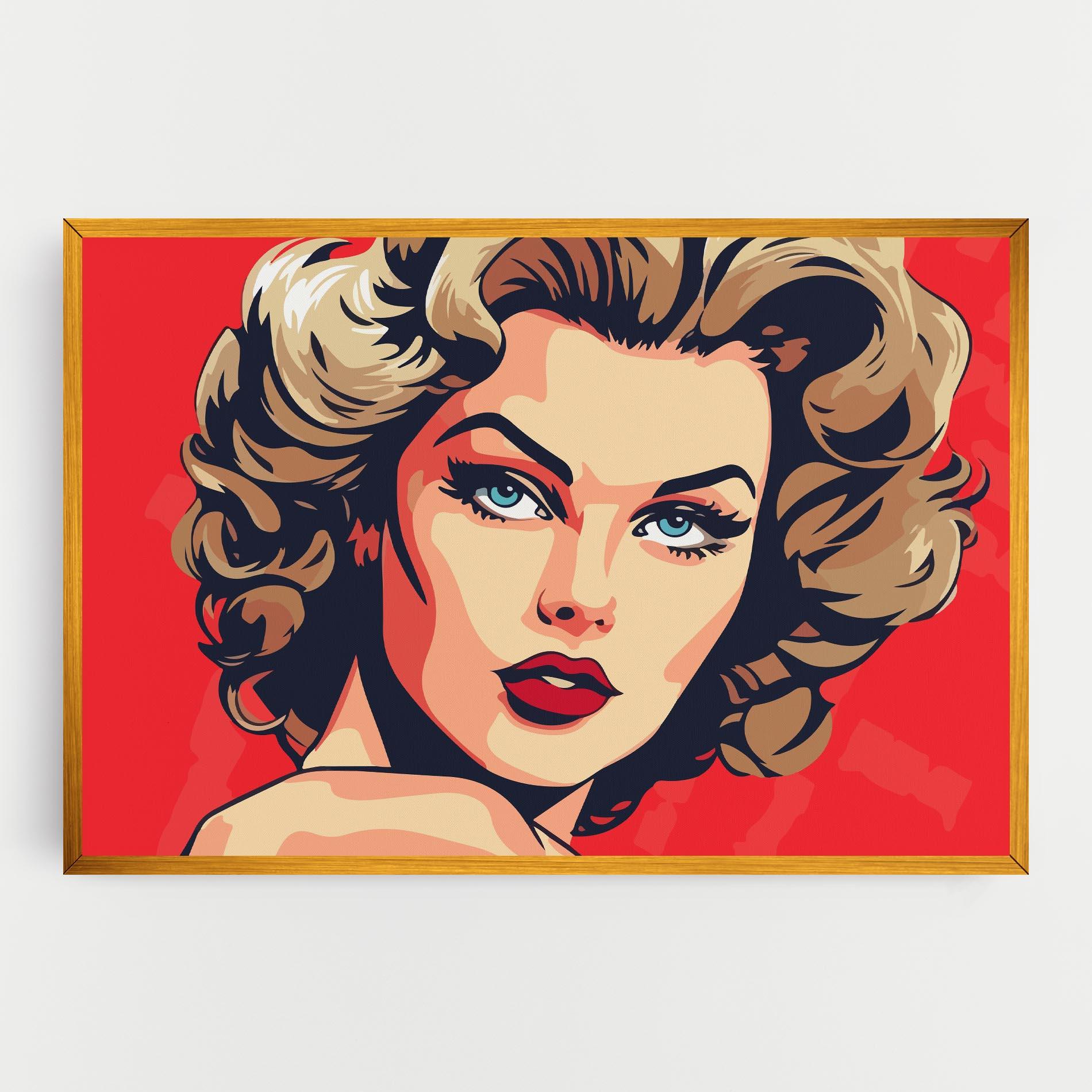 Tablou Canvas Blue Eyes Portrait mockup 0