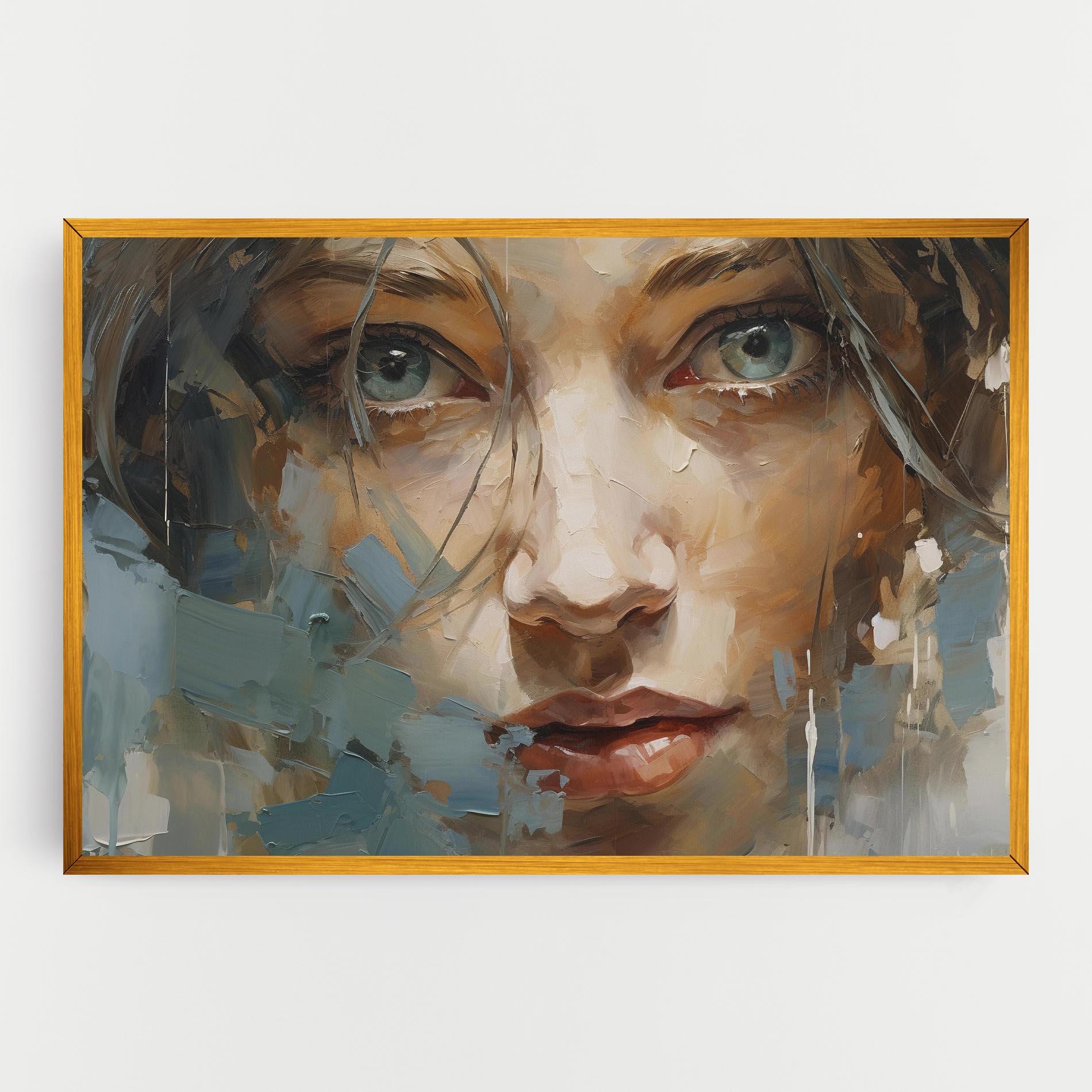 Tablou Canvas Expressive Portrait mockup 0