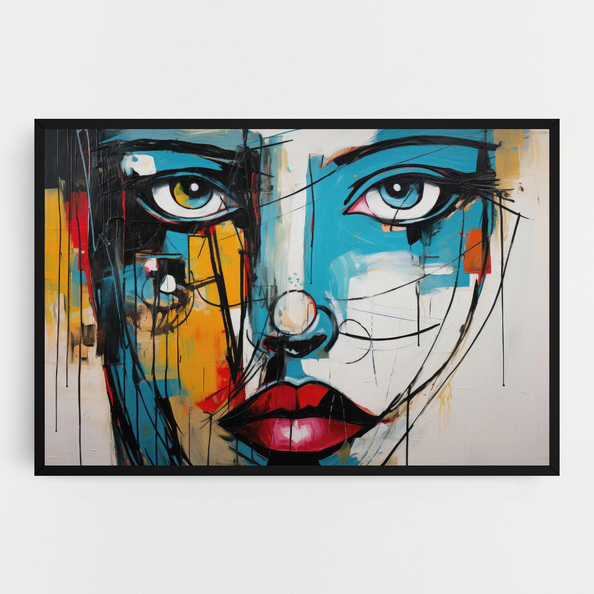 Tablou Canvas Abstract Drawing Portret mockup 0