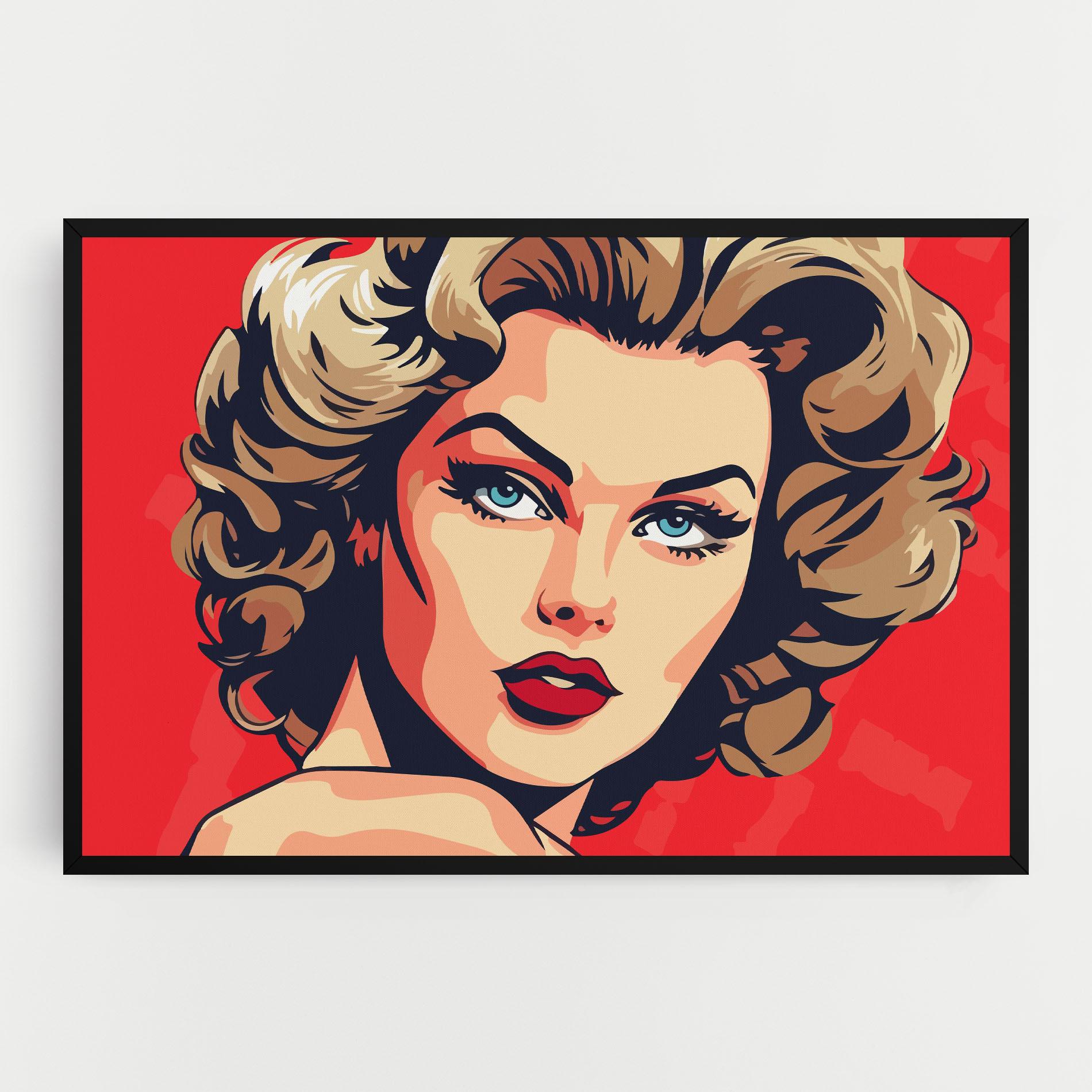 Tablou Canvas Blue Eyes Portrait mockup 0